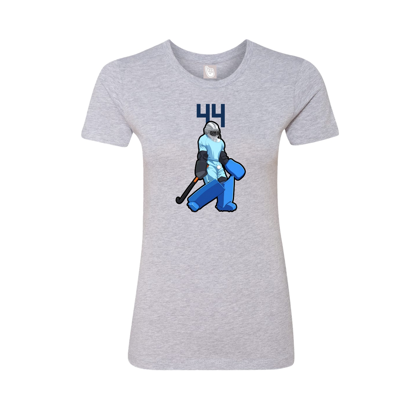 Womens Tee — Number Top in Grey