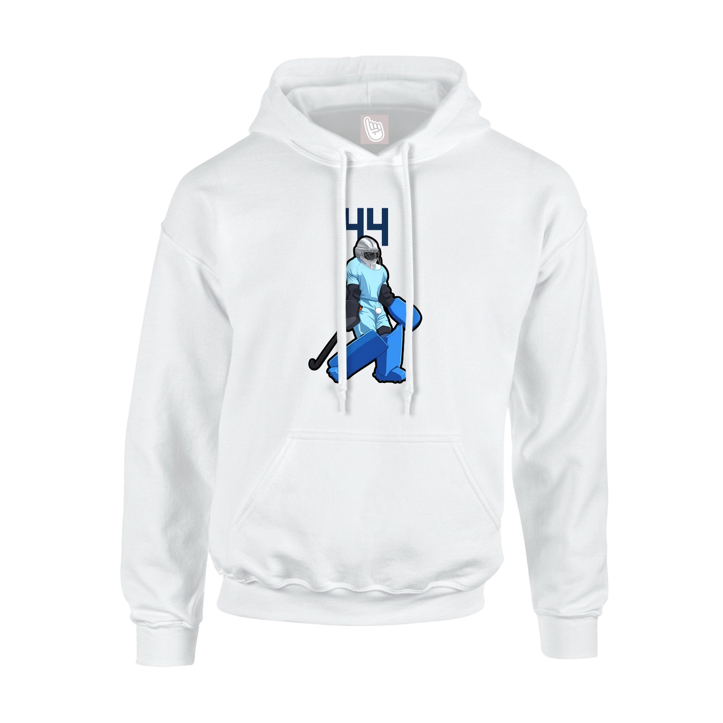 Hoodie — Number Top in White