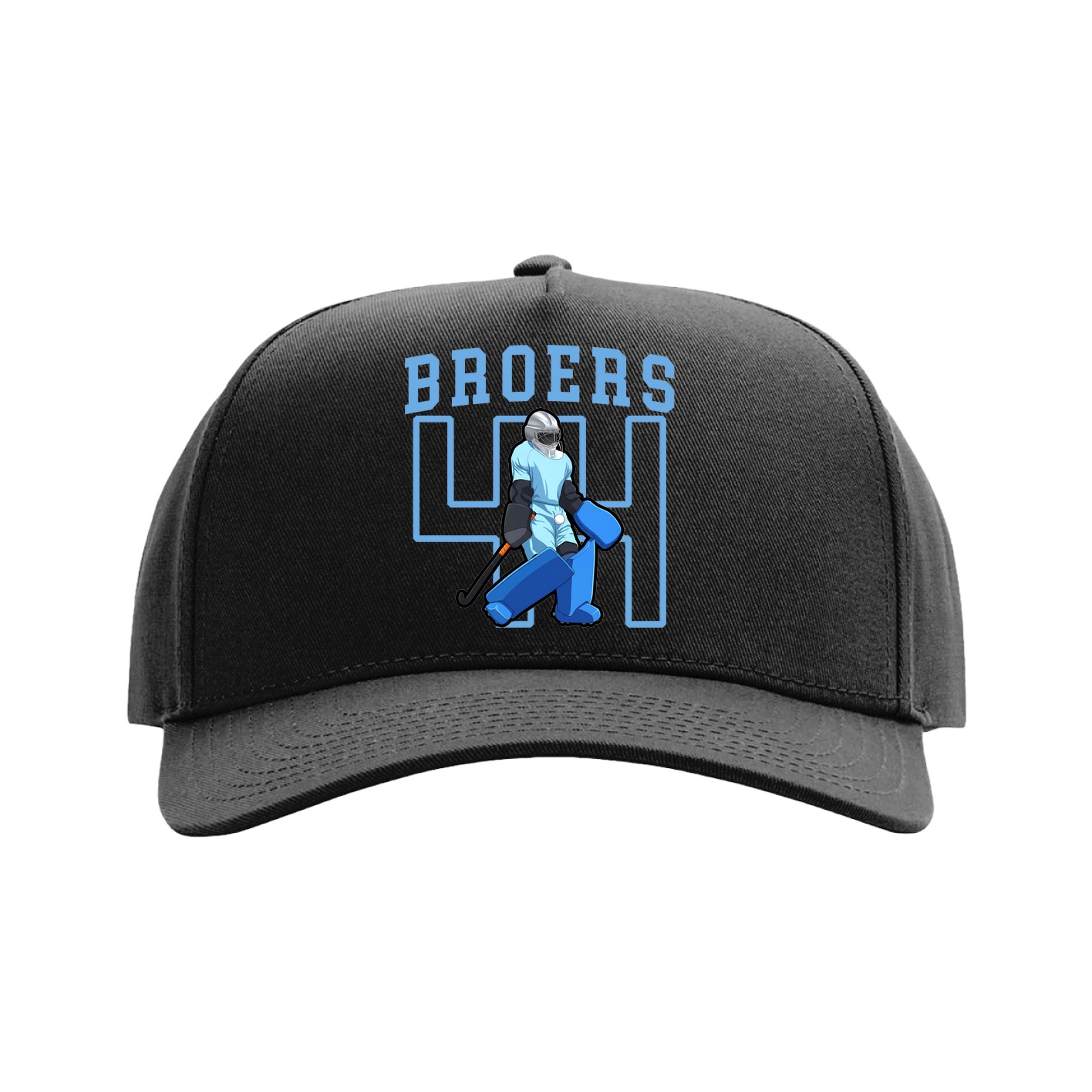 Full Fabric Five-Panel Champ Cap — Shirsey in Black