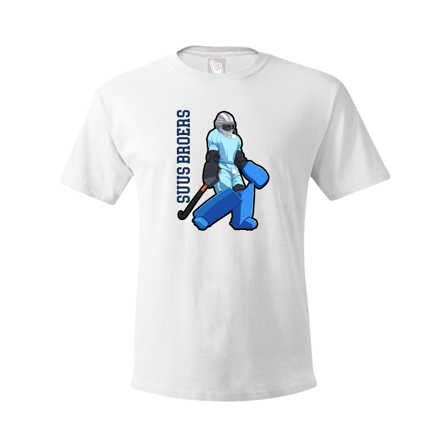 Tee — Name Vertical in White