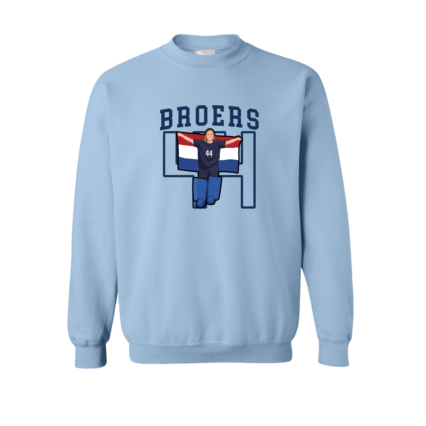 Fleece Crew — Shirsey in Light Blue