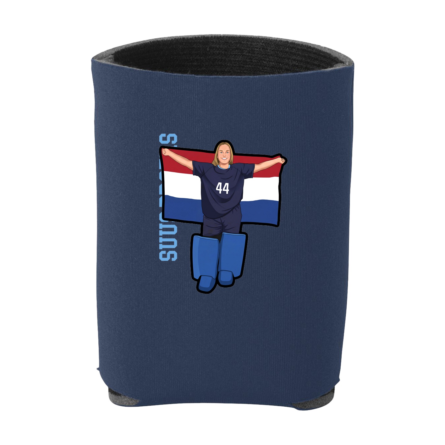 Can Holder — Name Vertical in Navy