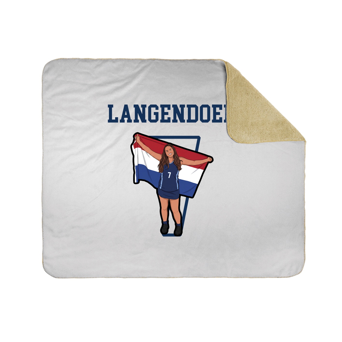 Throw Blanket — Shirsey in White
