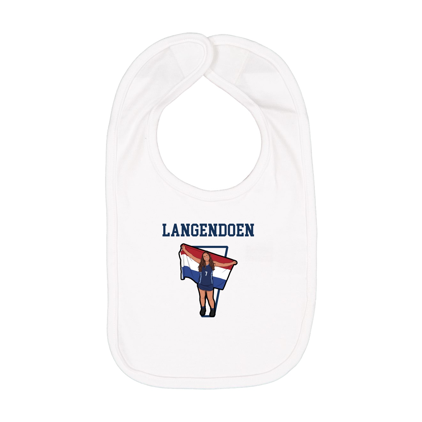 Infant Bib — Shirsey in White