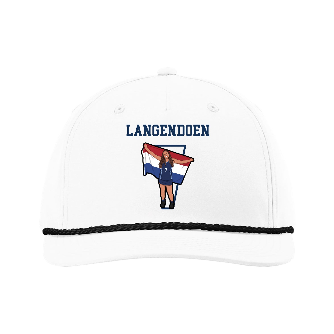 Five-Panel Classic Rope Cap — Shirsey in White