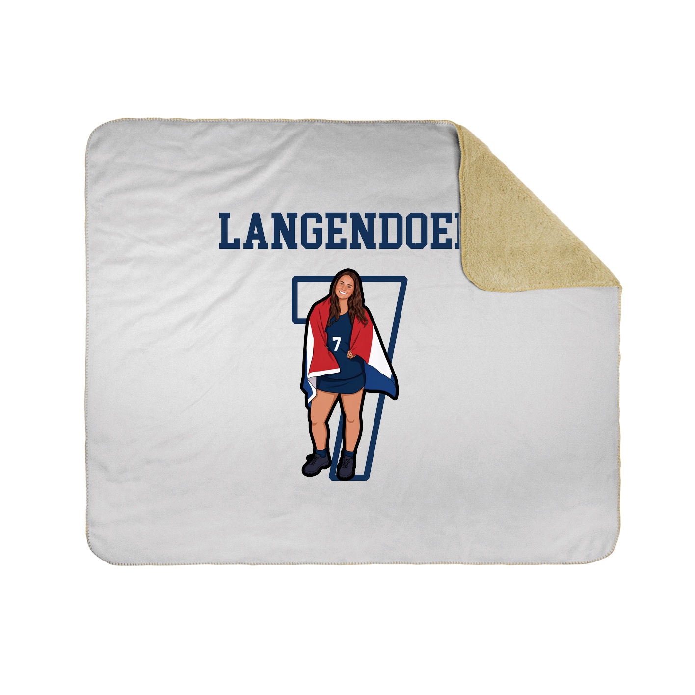 Throw Blanket — Shirsey in White