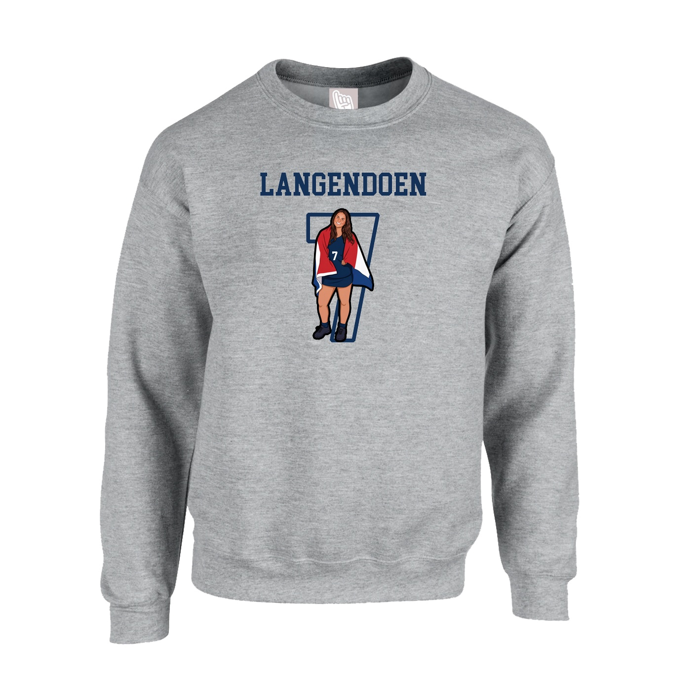 Fleece Crew — Shirsey in Grey