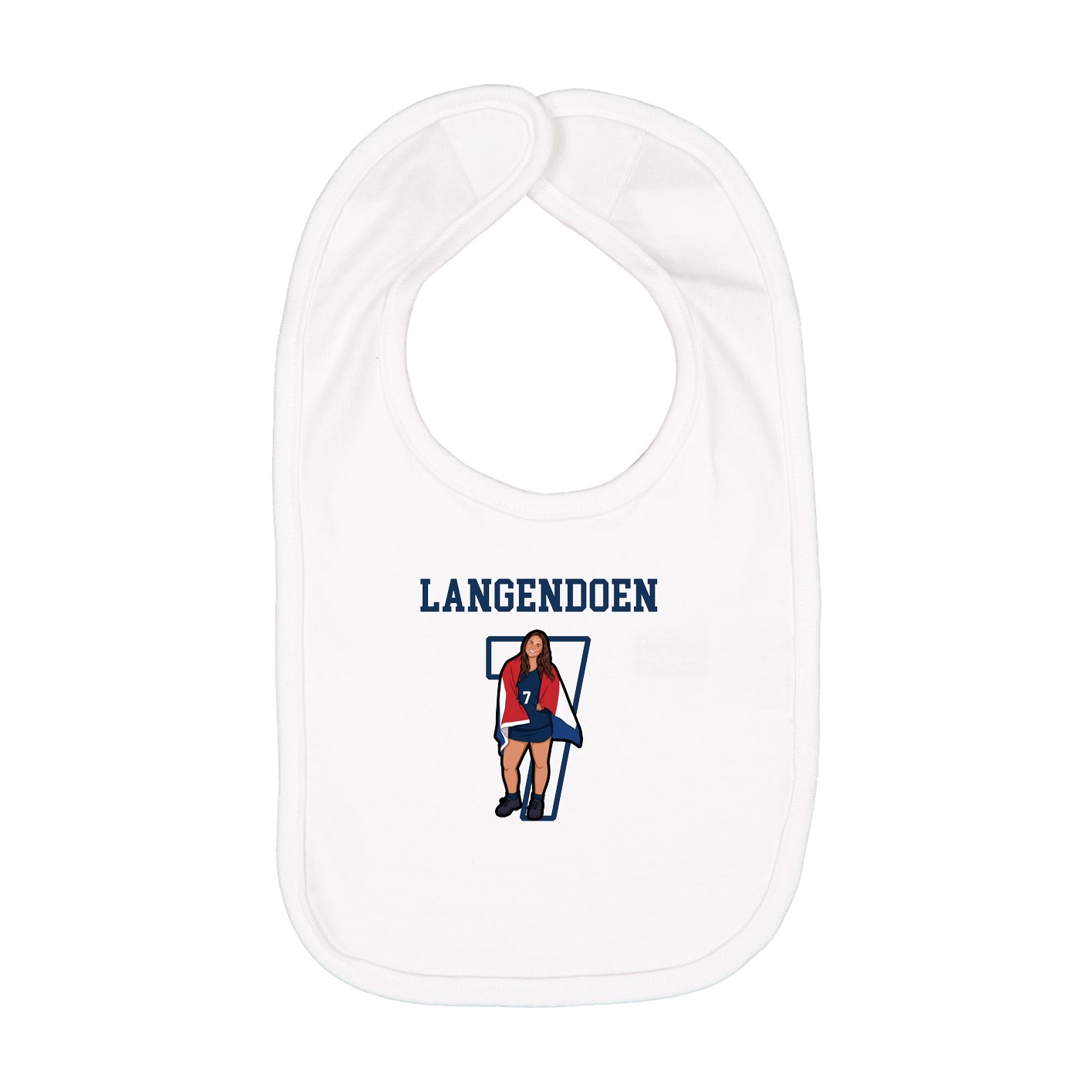 Infant Bib — Shirsey in White