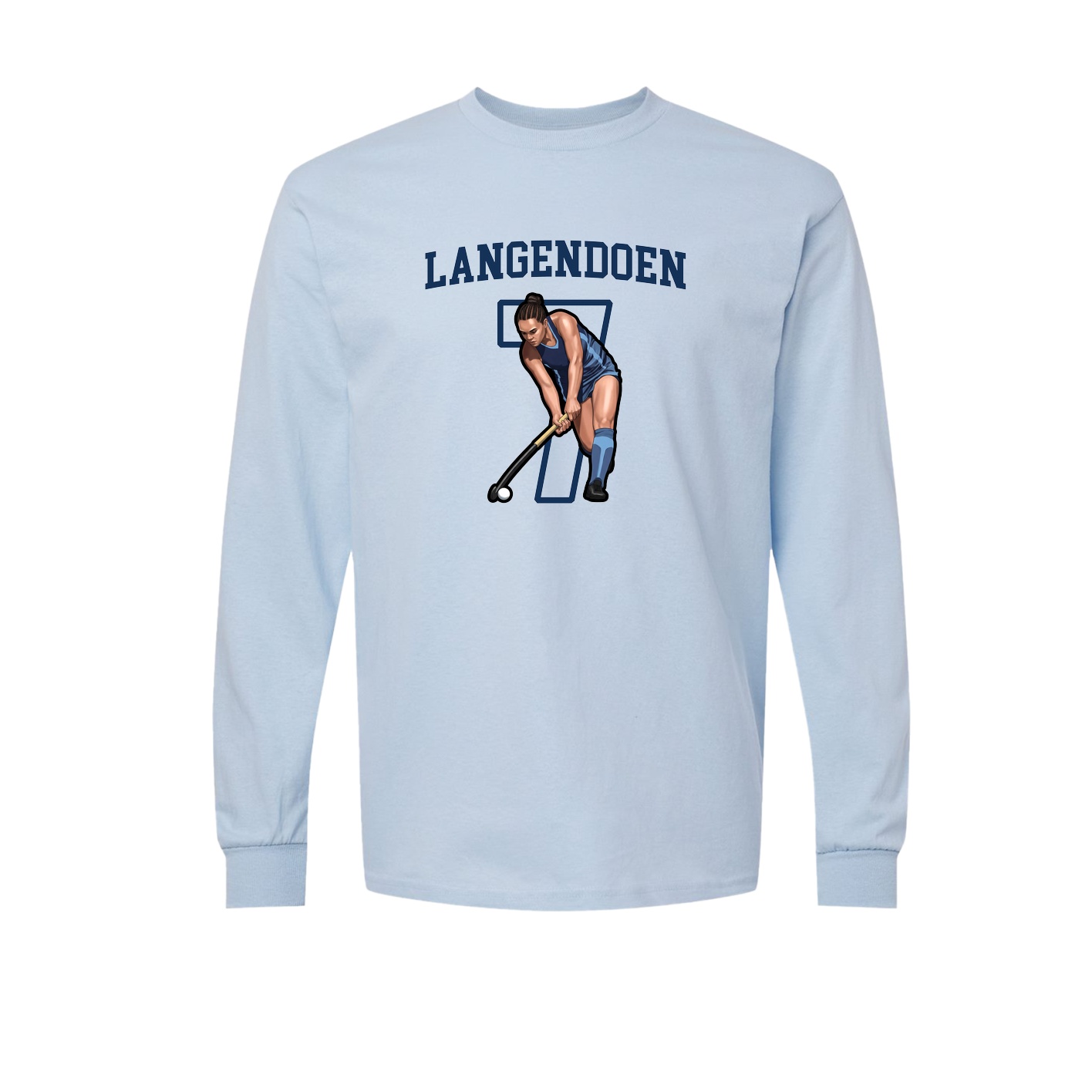 Long Sleeve Tee — Shirsey in Light Blue