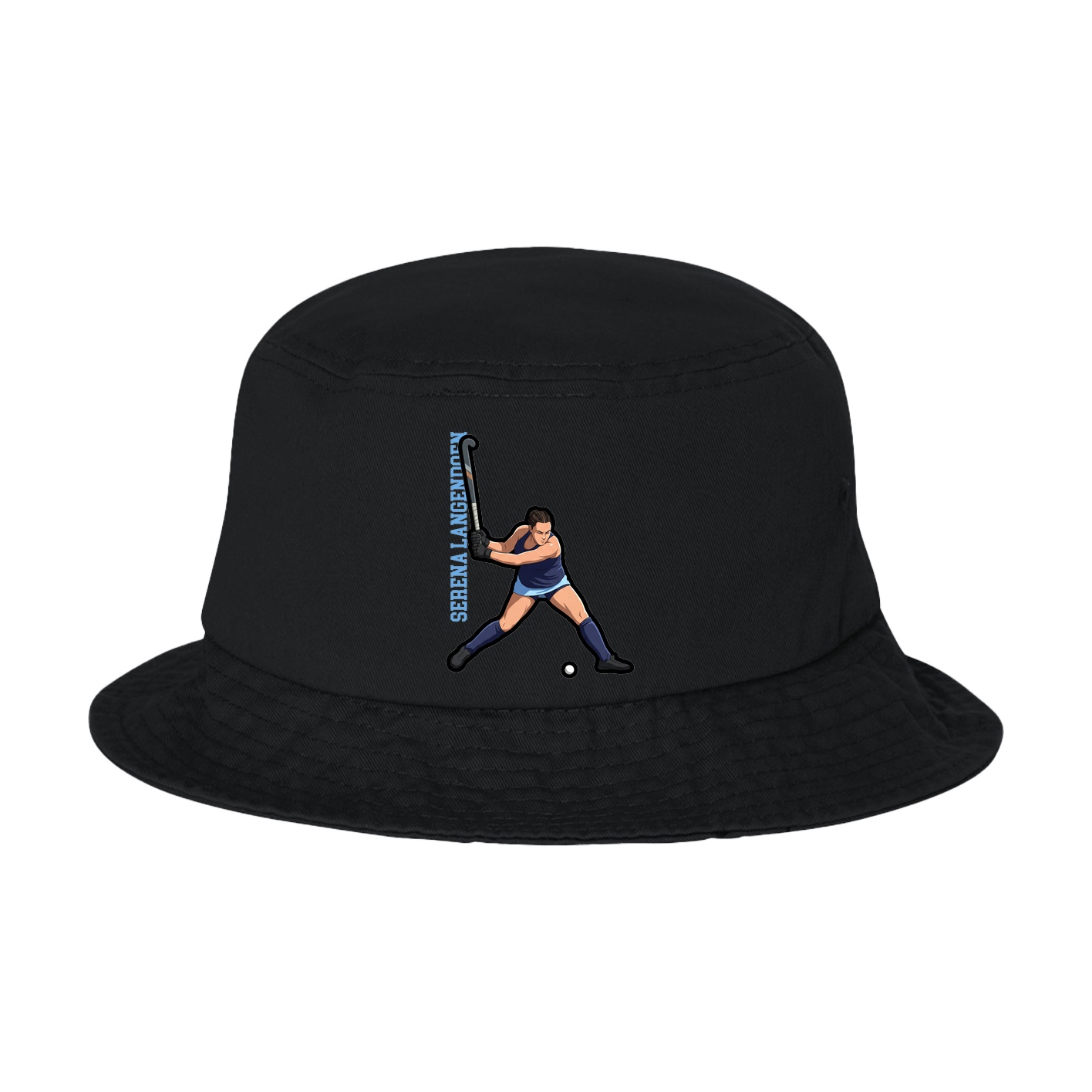 Bucket Cap — Name Vertical in Black
