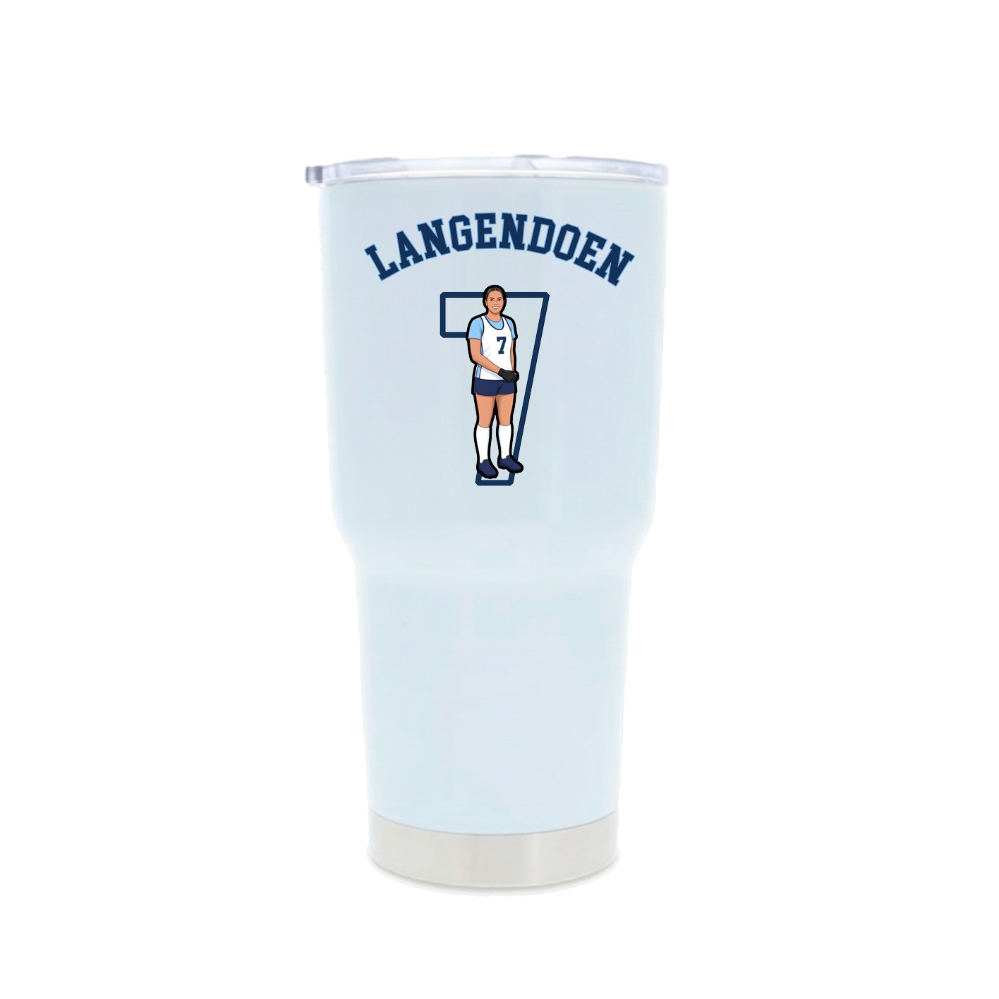 30oz Stainless Steel Tumbler — Shirsey Arch in White