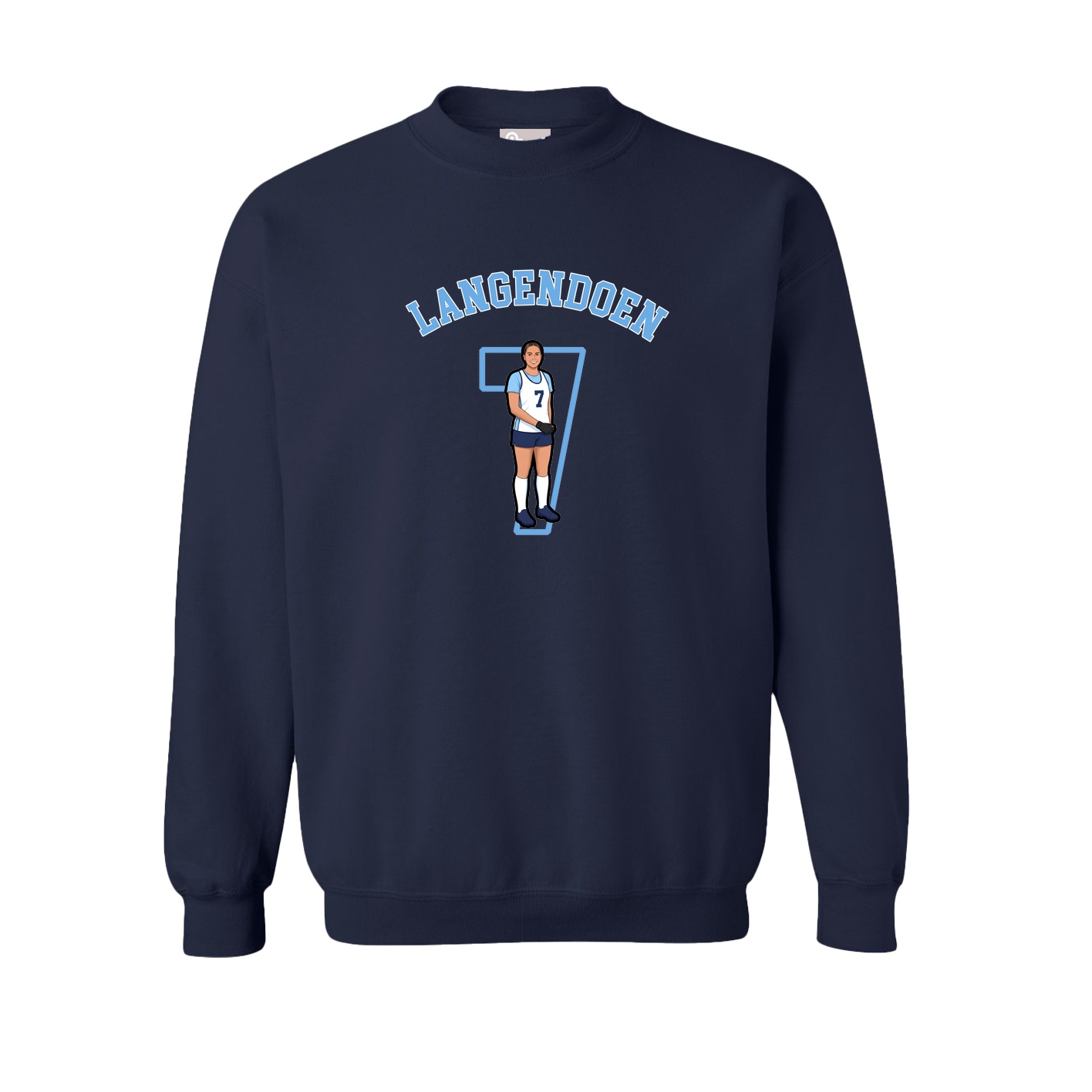 Fleece Crew — Shirsey Arch in Navy