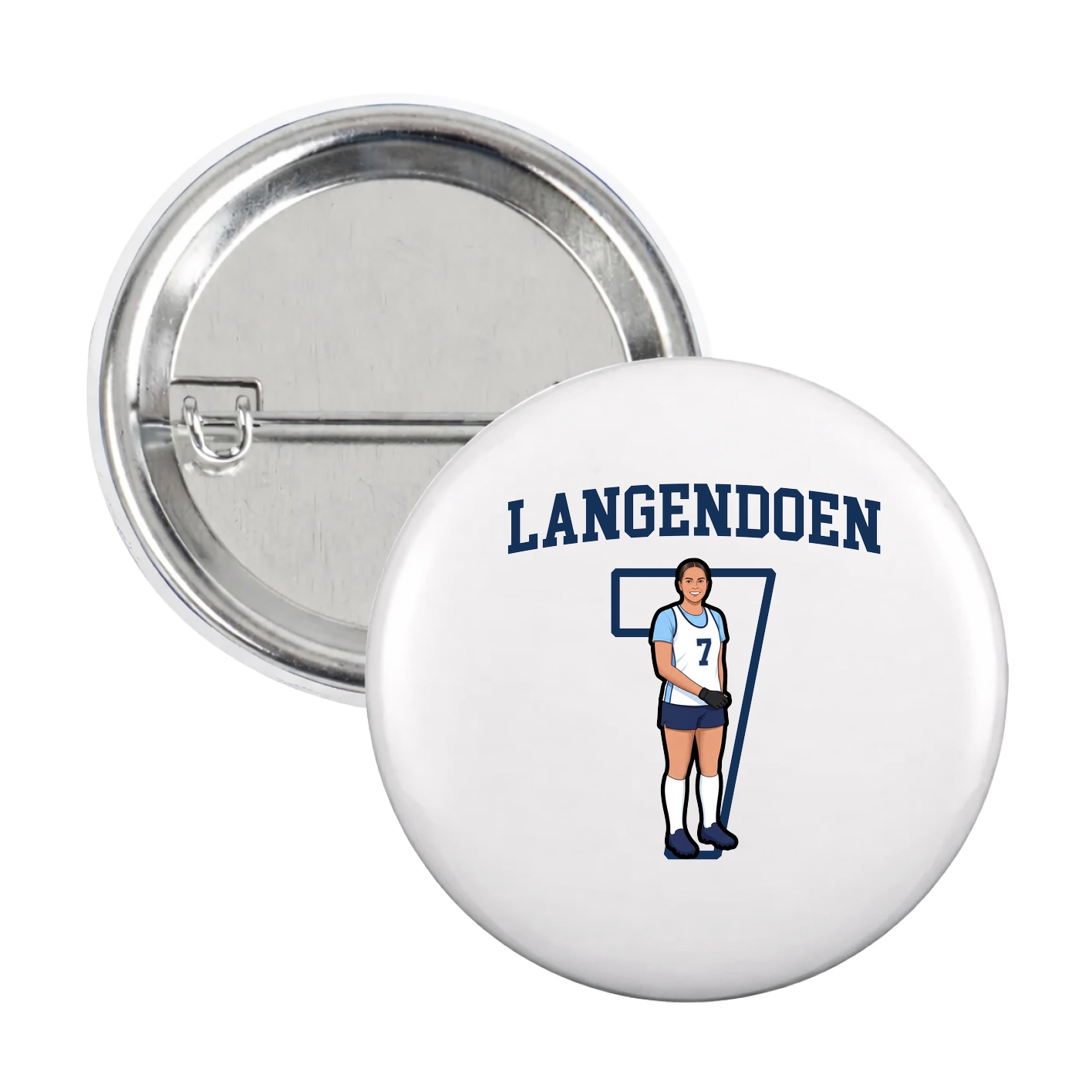 Game Day Button — Shirsey in White
