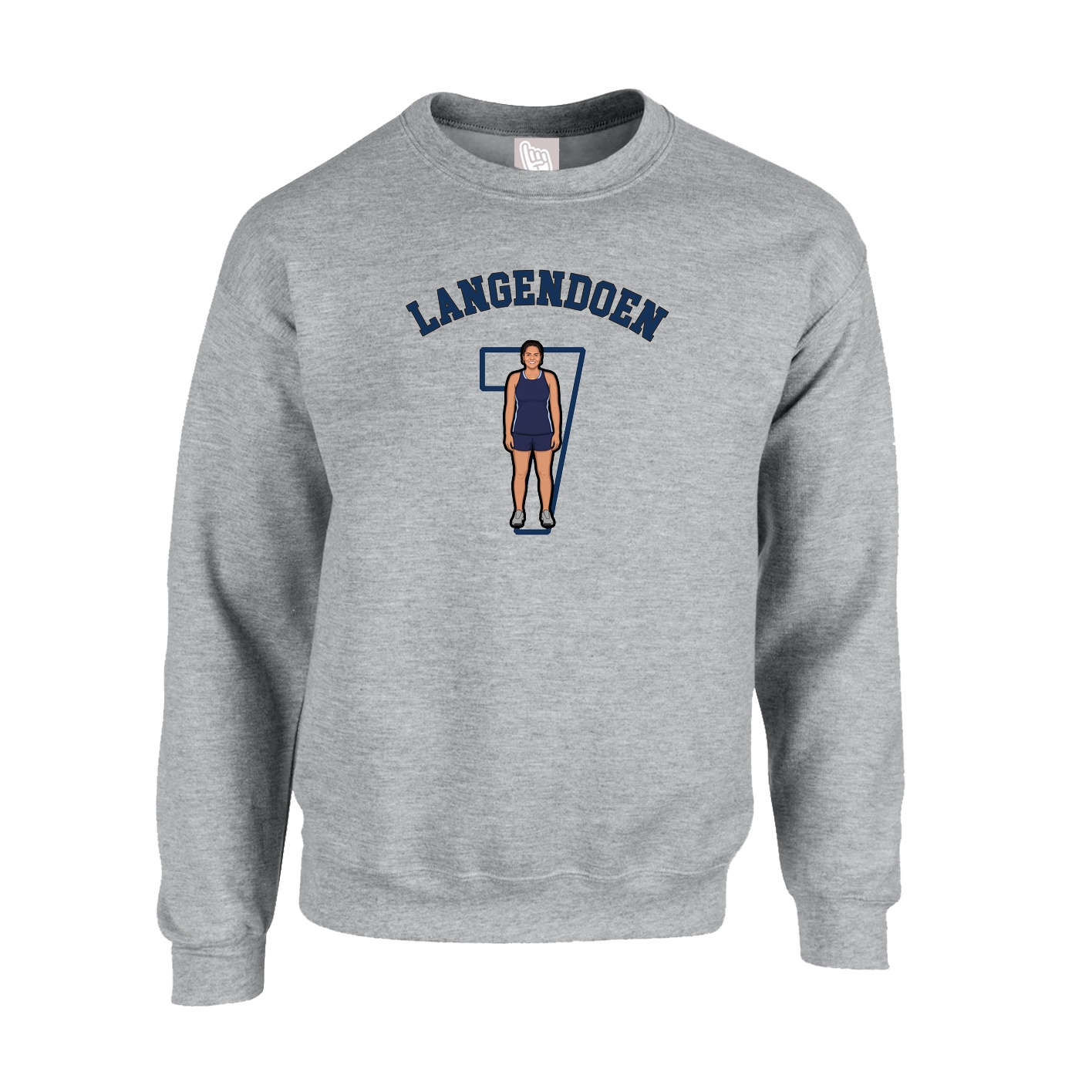Fleece Crew — Shirsey Arch in Grey
