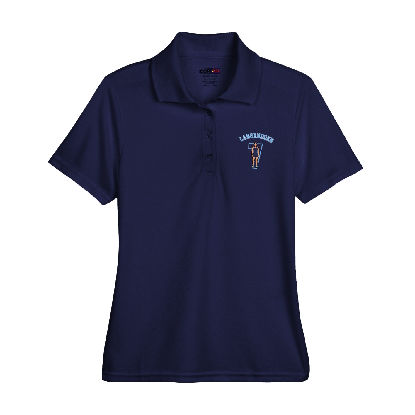 Womens Performance Polo — Shirsey Arch in Navy