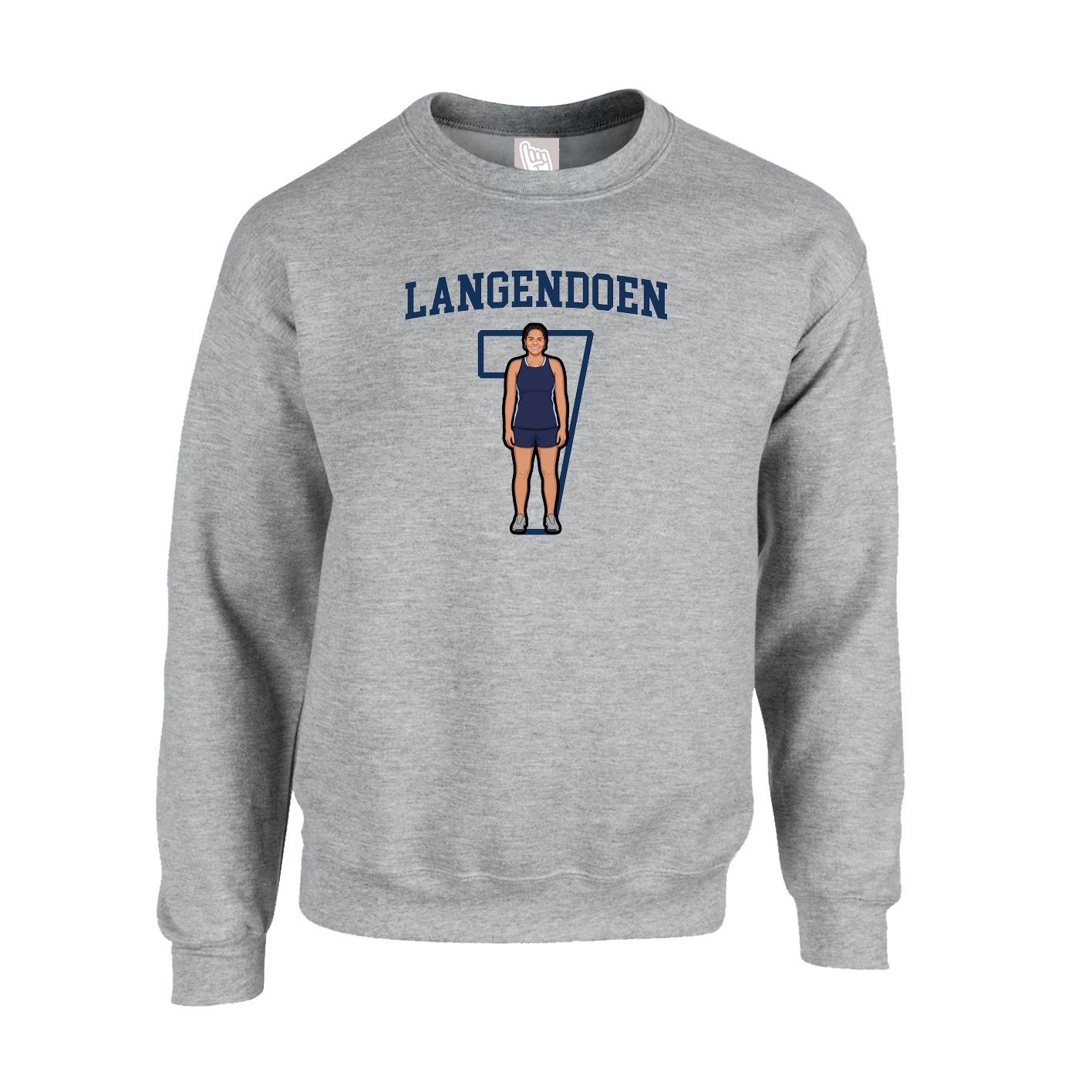 Fleece Crew — Shirsey in Grey