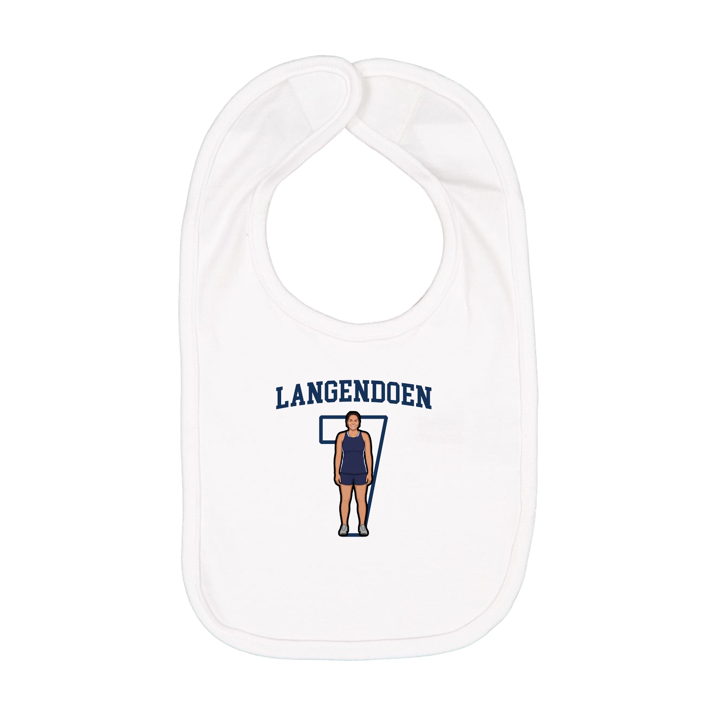 Infant Bib — Shirsey in White