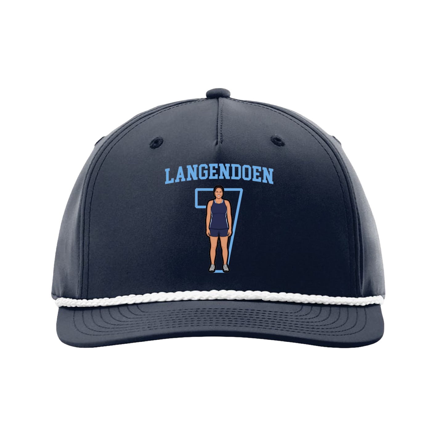 Five-Panel Classic Rope Cap — Shirsey in Navy