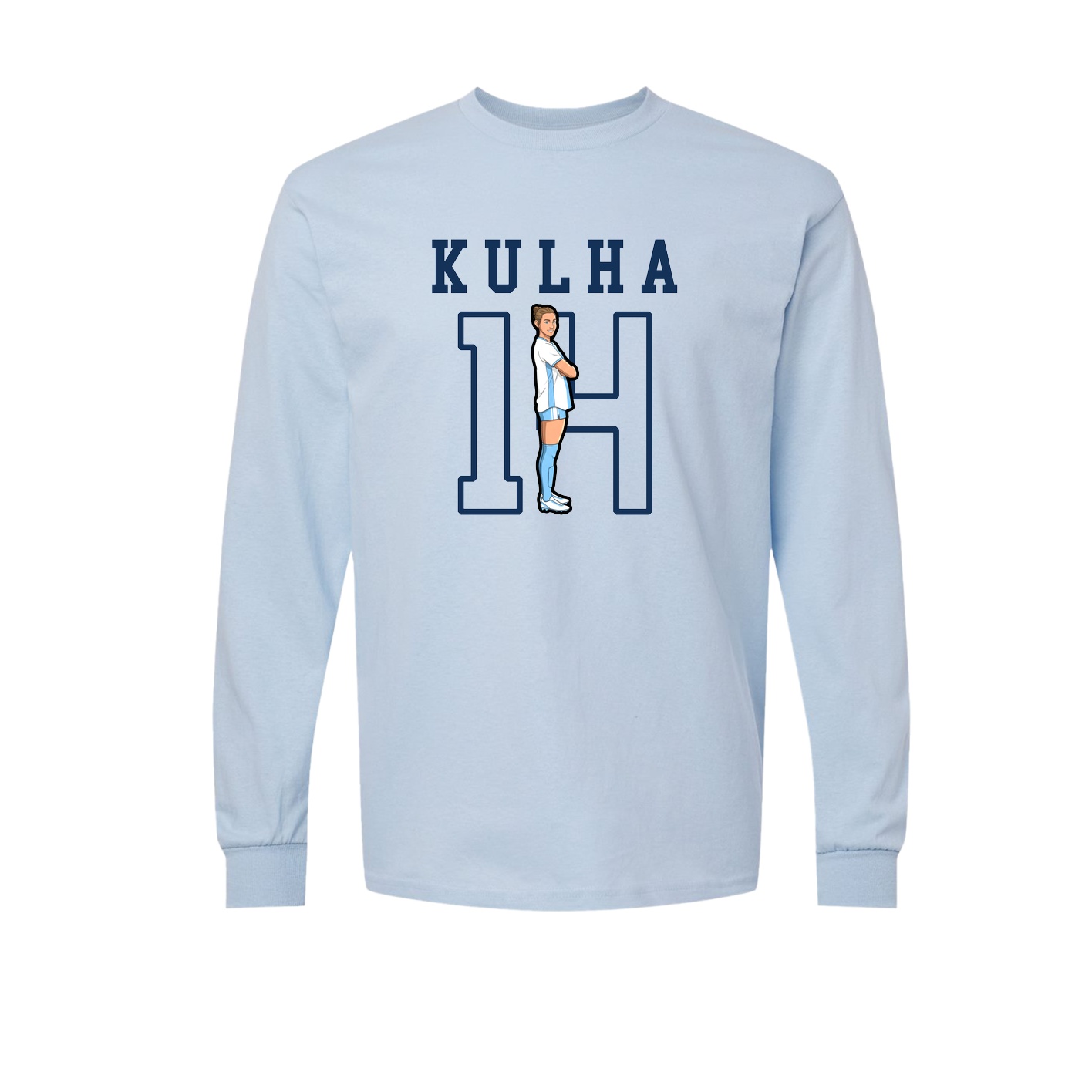 Long Sleeve Tee — Shirsey in Light Blue
