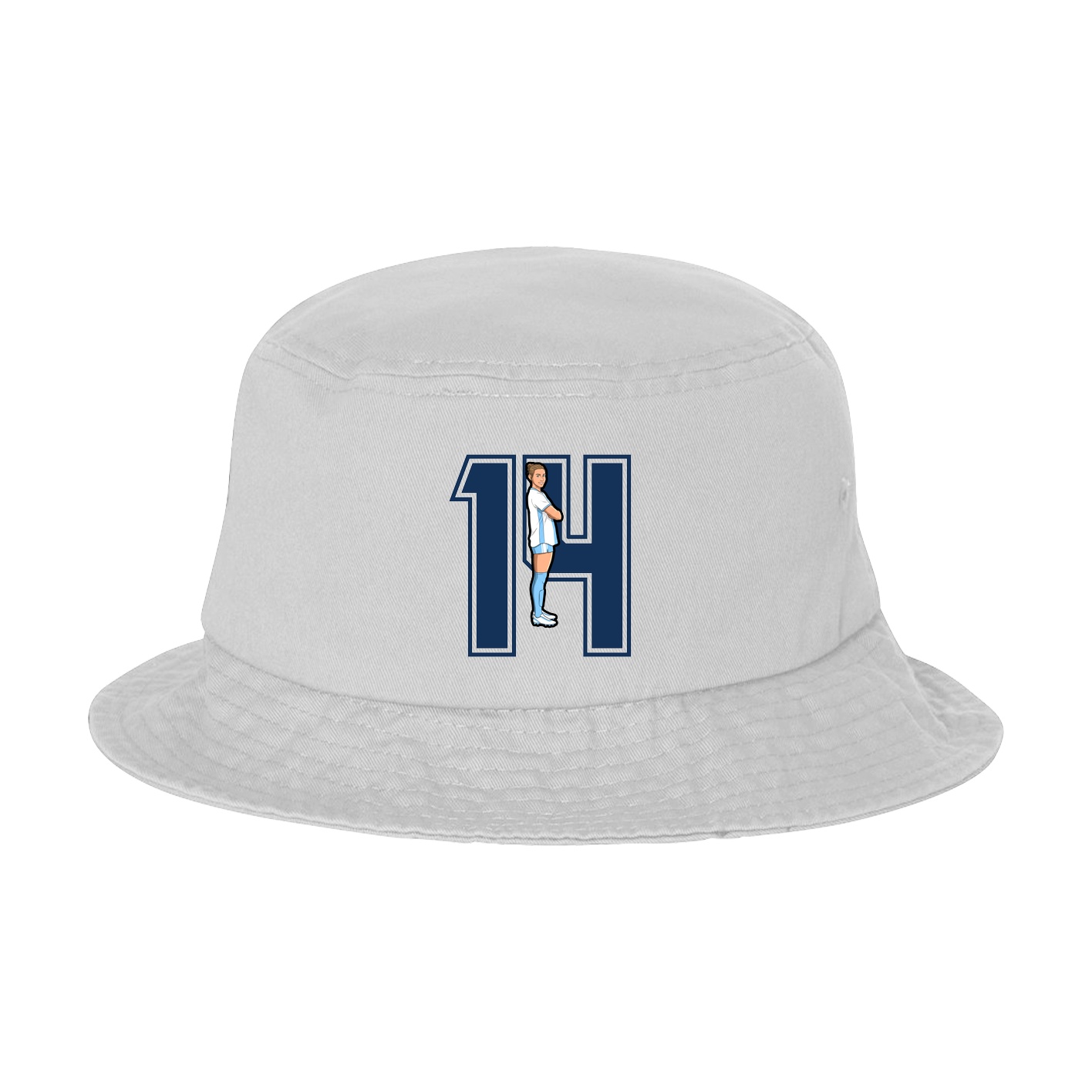 Bucket Cap — Number in White