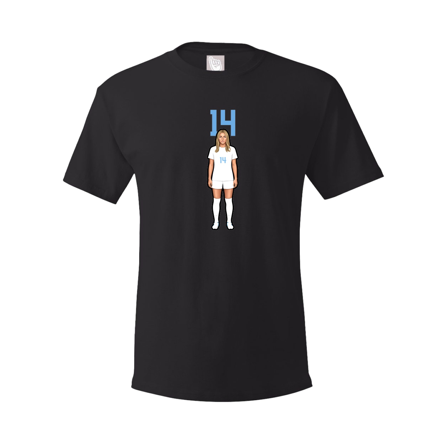 Youth Tee — Number Top in Black