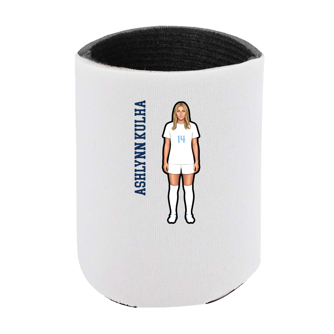 Can Holder — Name Vertical in White