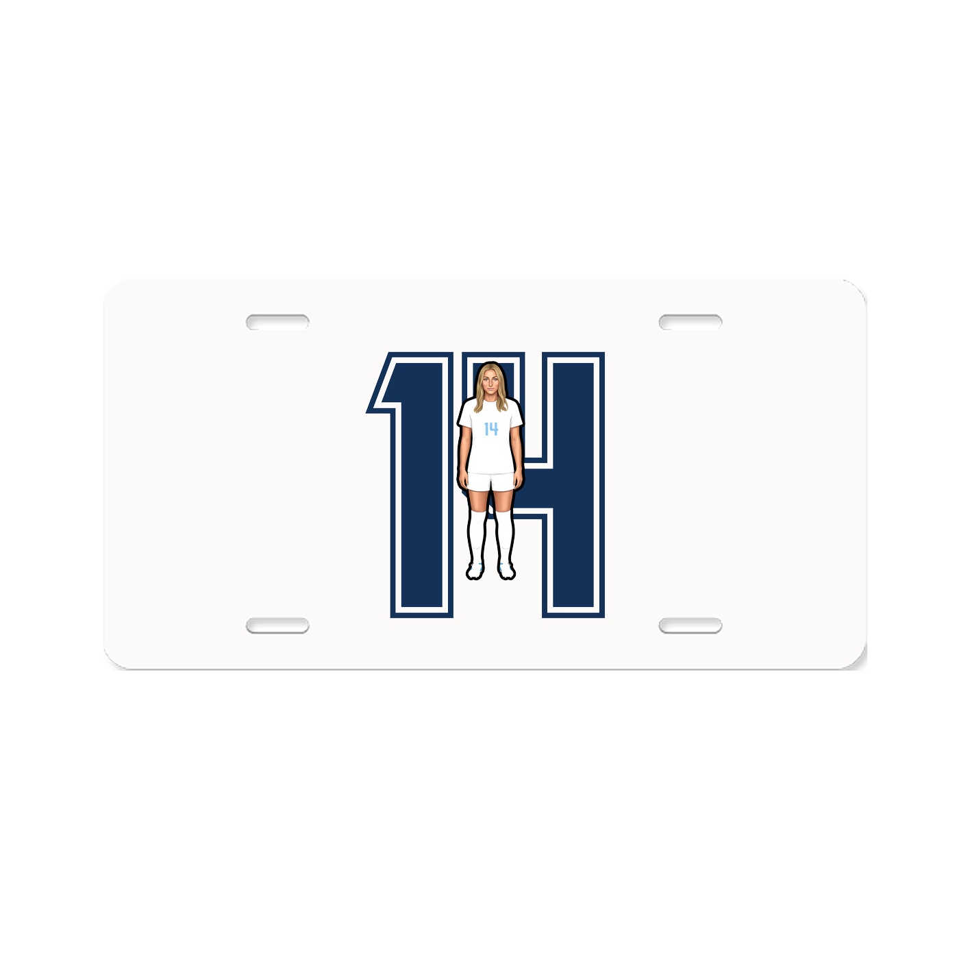 License Plate — Number in Classic