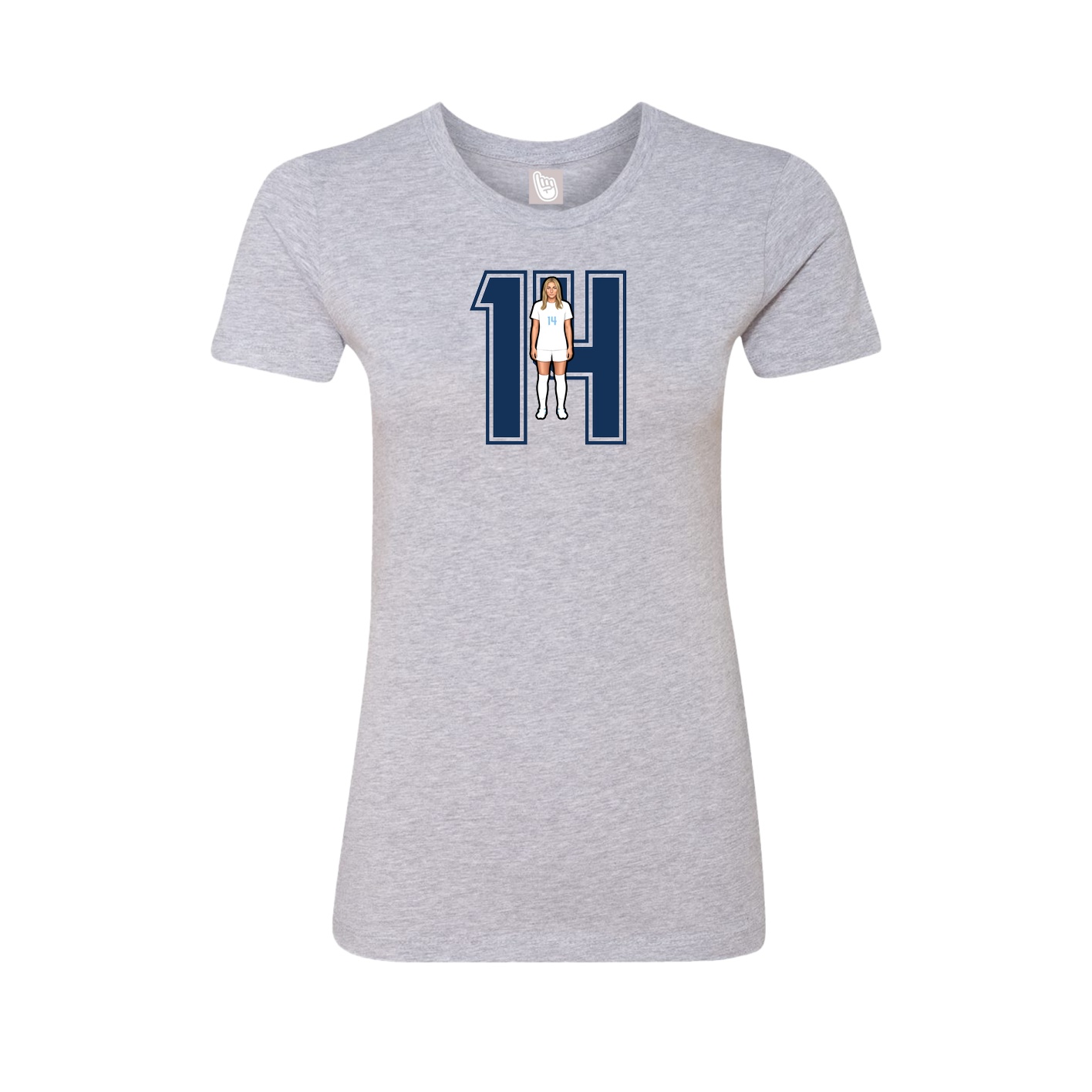 Womens Tee — Number in Grey