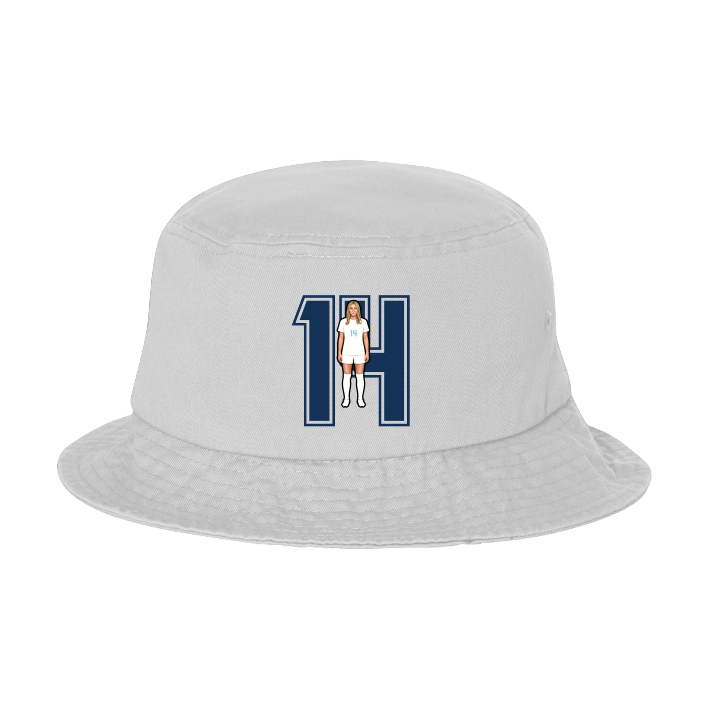 Bucket Cap — Number in White
