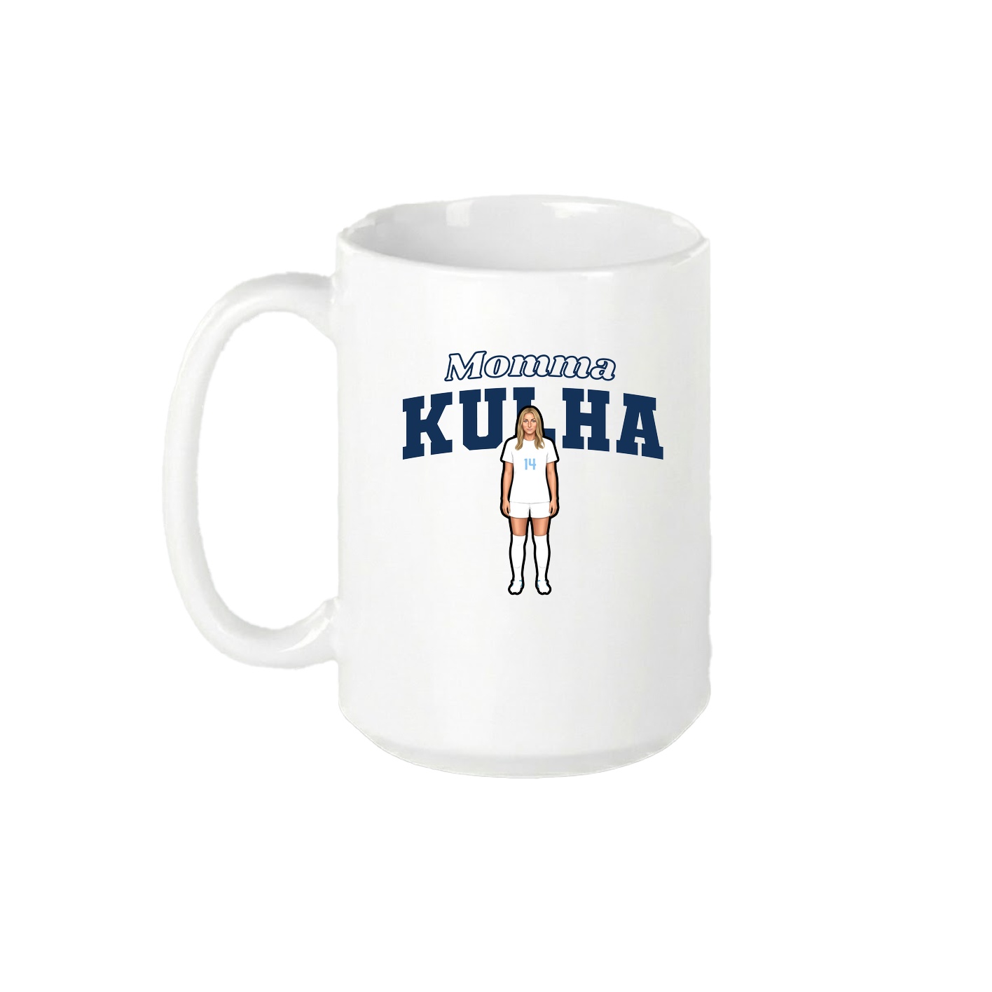 15oz Coffee Mug — Mothers Day Block in White