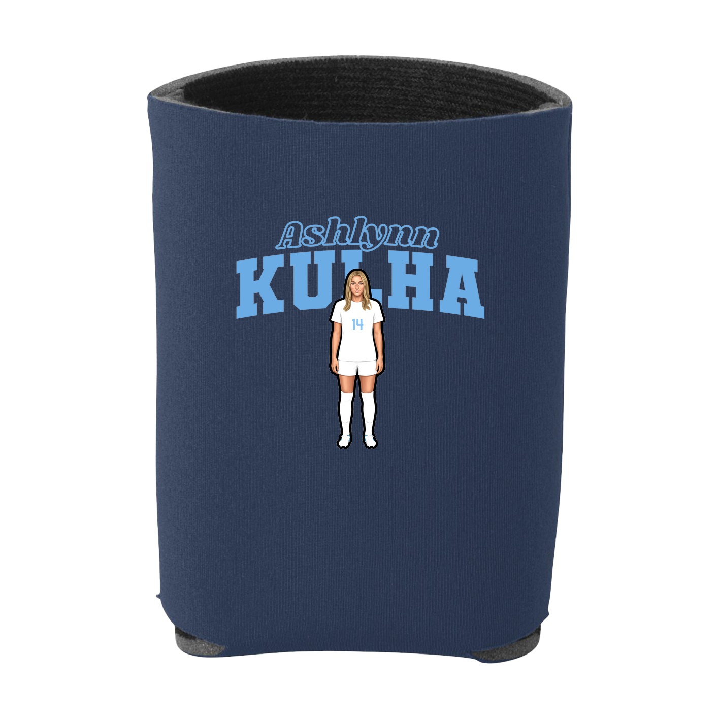 Can Holder — Name Arch in Navy