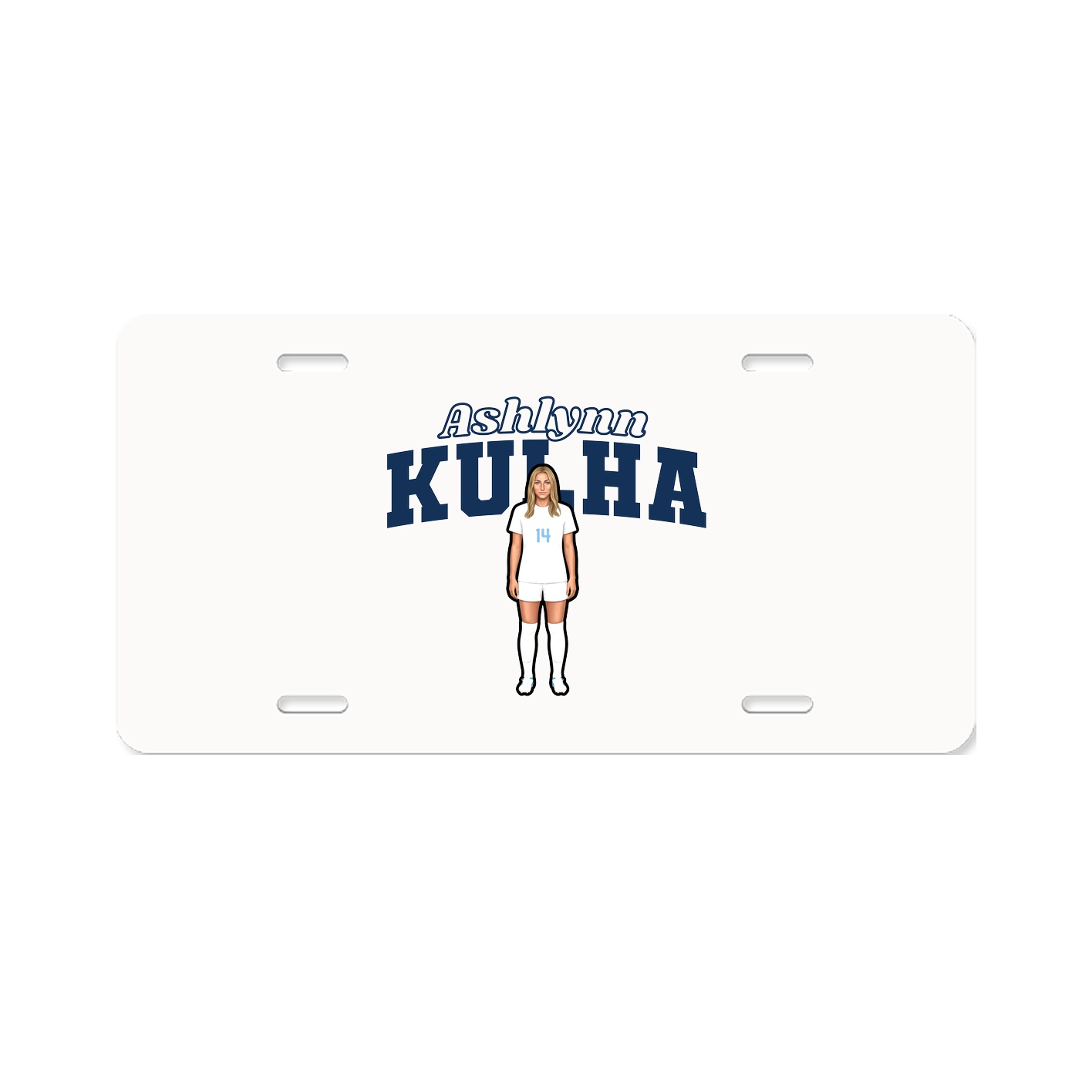 License Plate — Name Arch in Classic