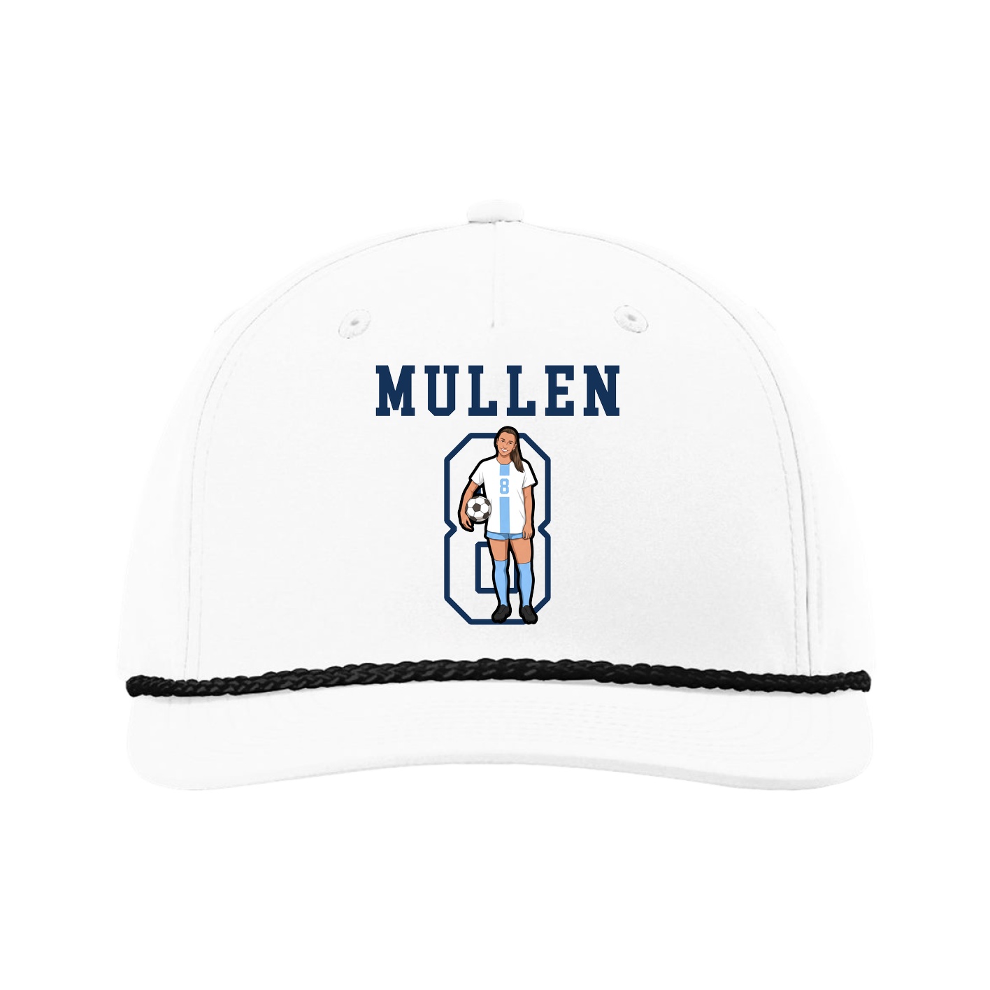 Five-Panel Classic Rope Cap — Shirsey in White