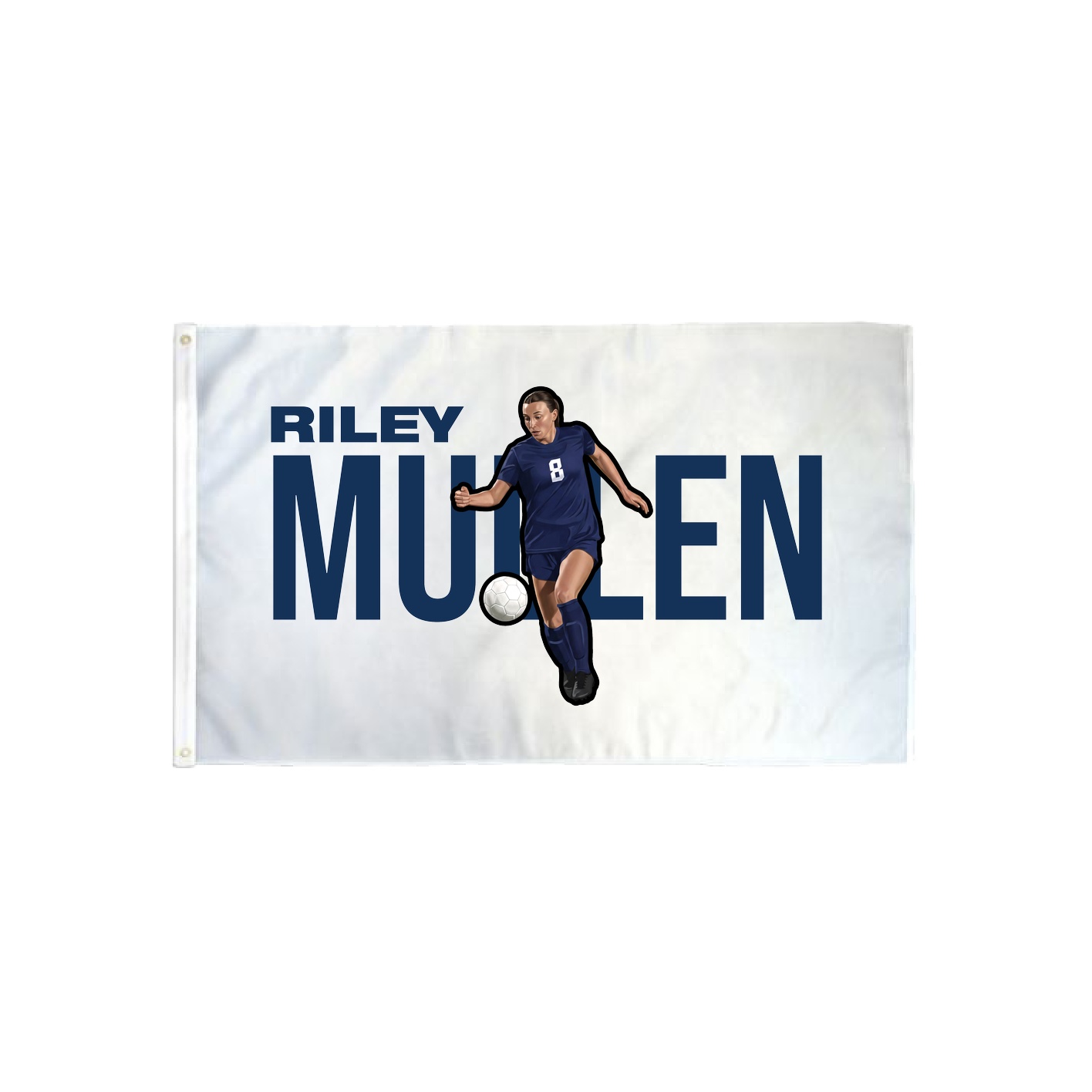 3x5 Flag — Player Name in Classic