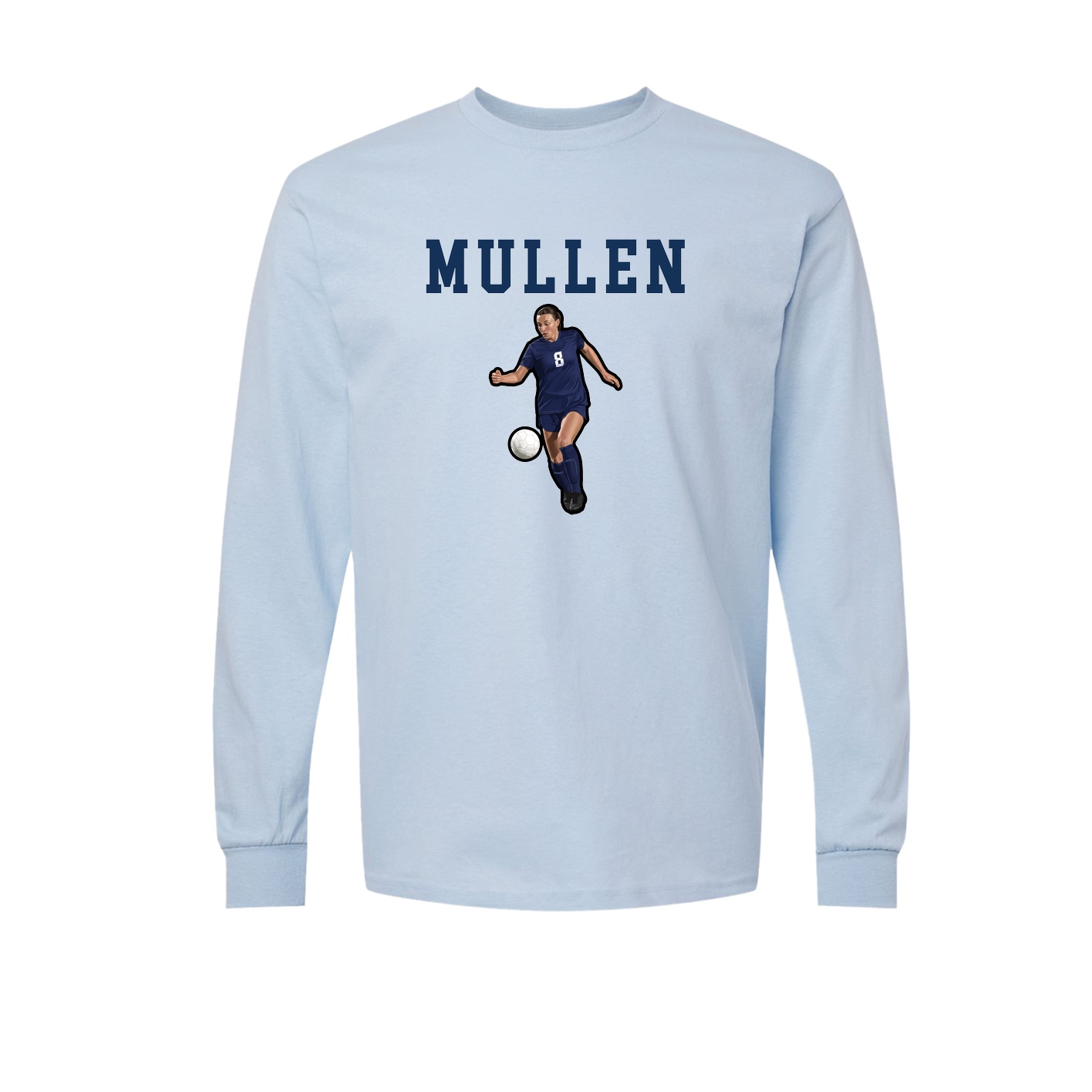 Long Sleeve Tee — Shirsey in Light Blue