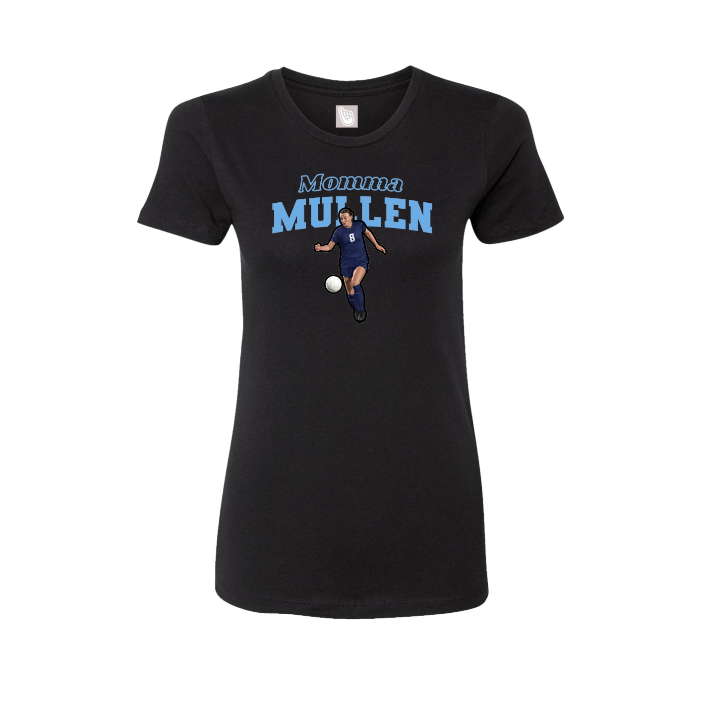 Womens Tee — Mothers Day Block in Black