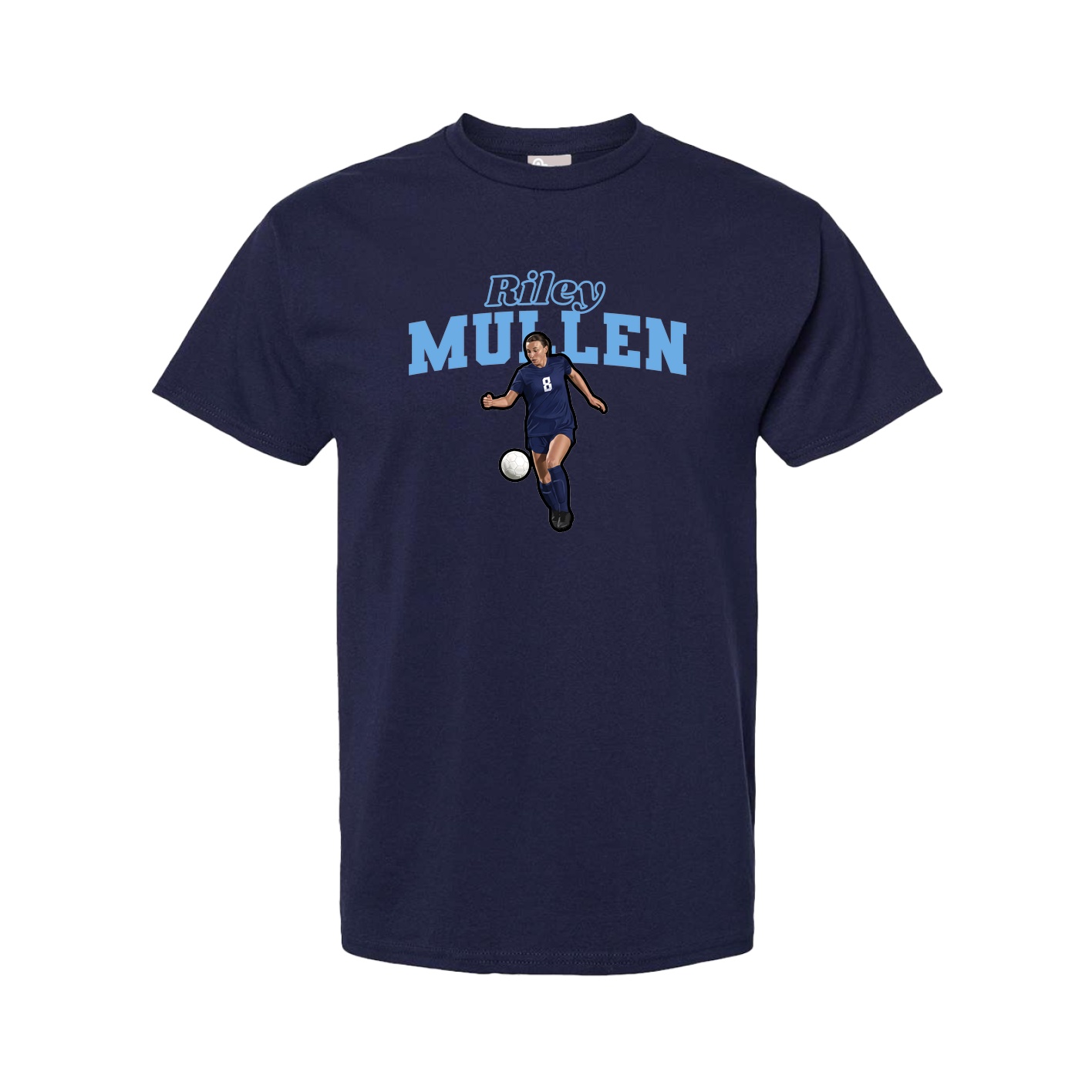 Youth Tee — Name Arch in Navy