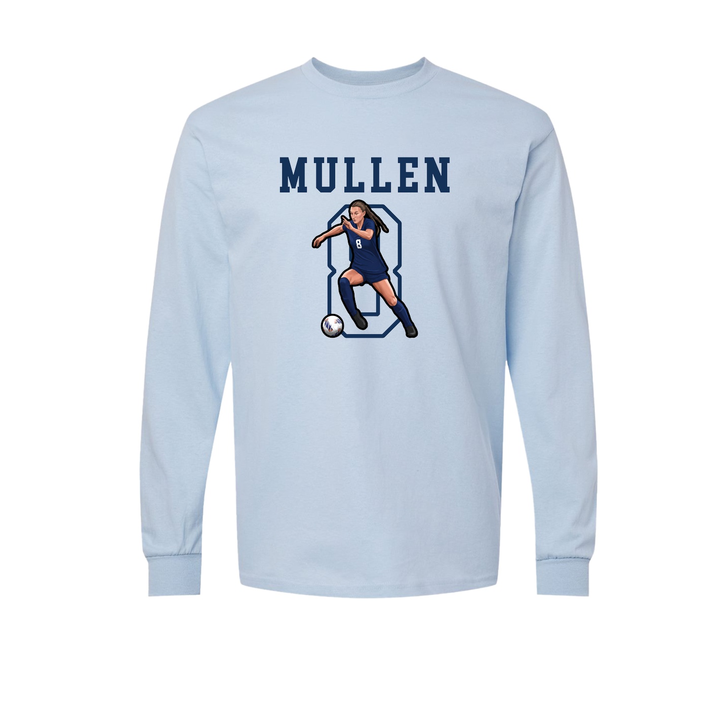Long Sleeve Tee — Shirsey in Light Blue
