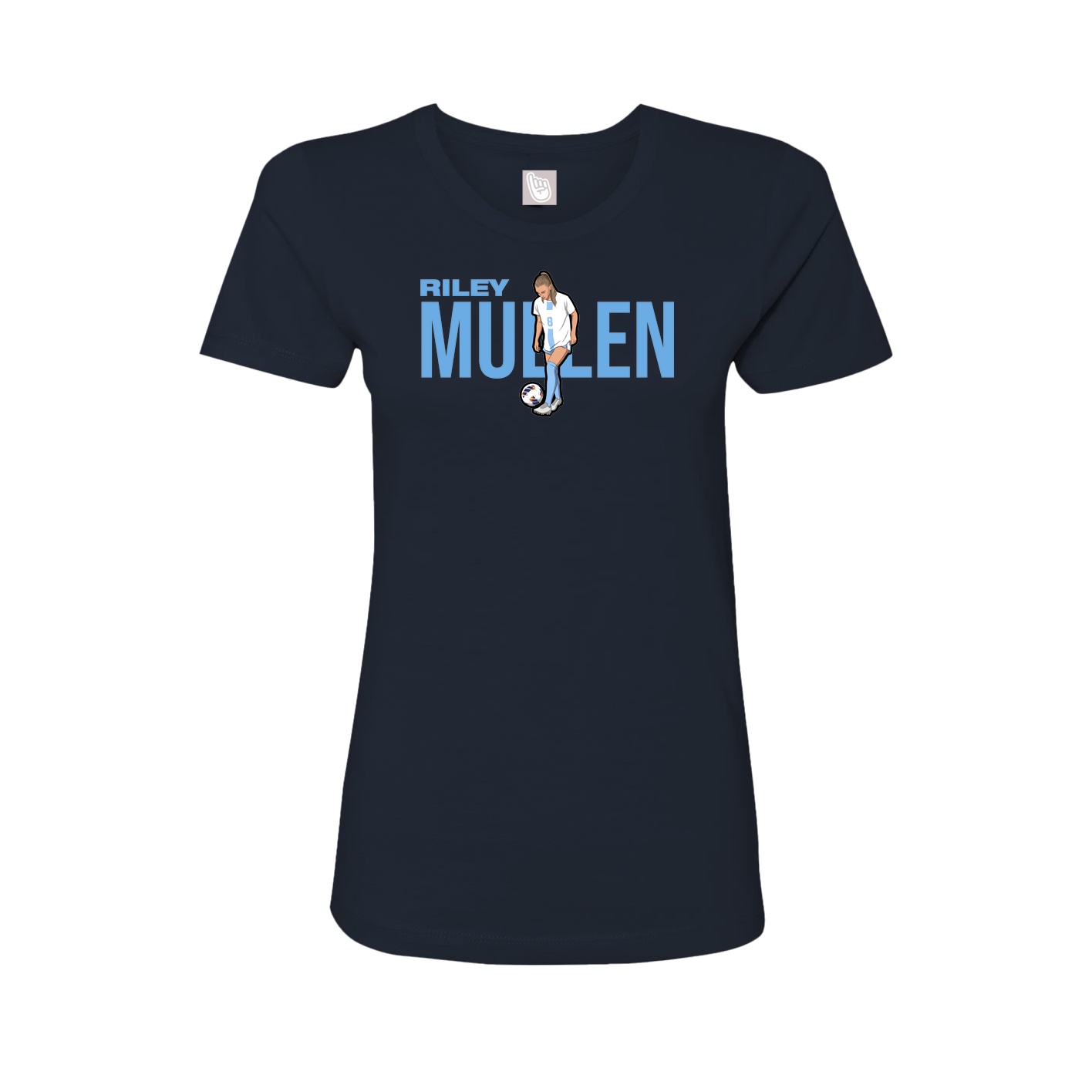 Womens Tee — Player Name in Navy