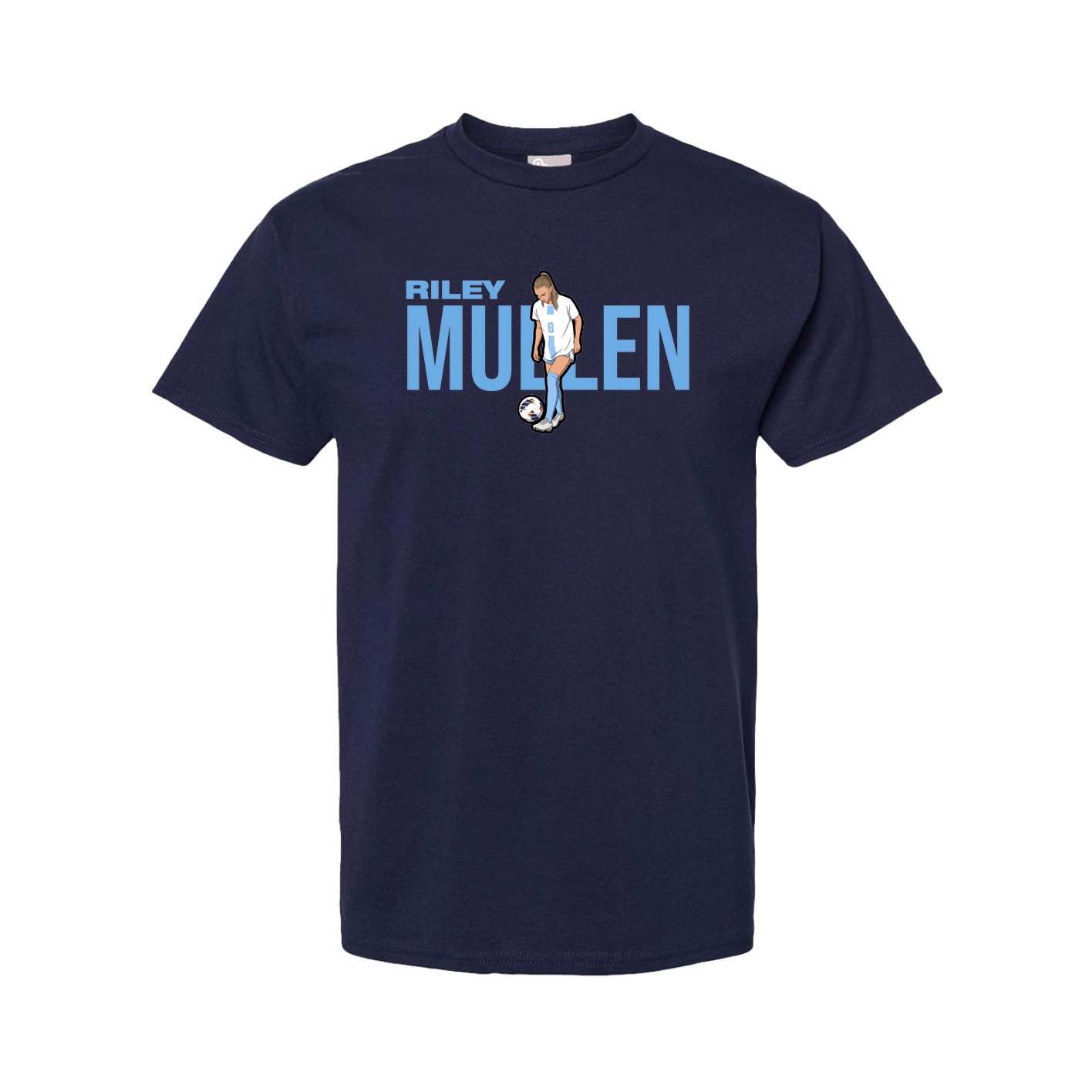 Youth Tee — Player Name in Navy