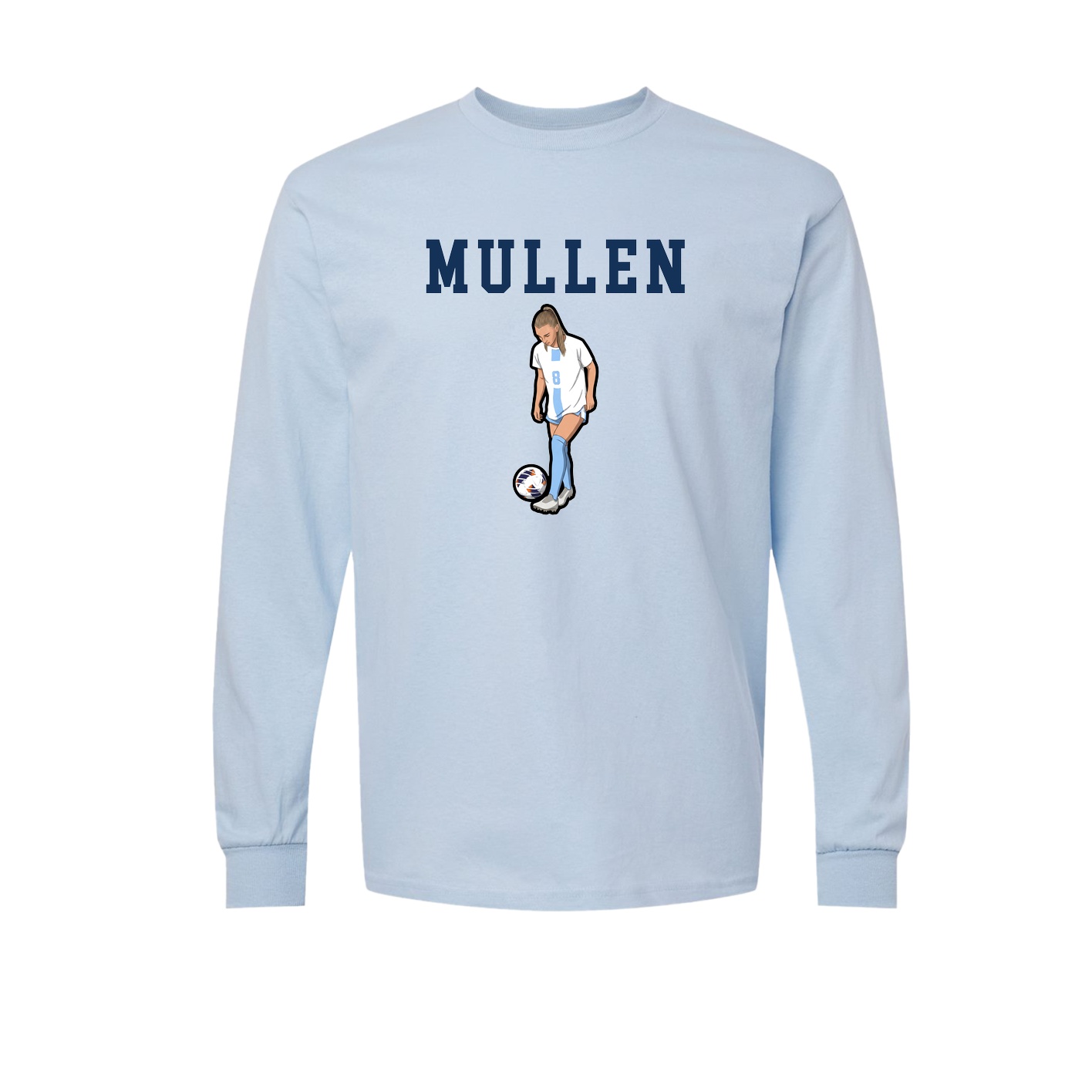 Long Sleeve Tee — Shirsey in Light Blue