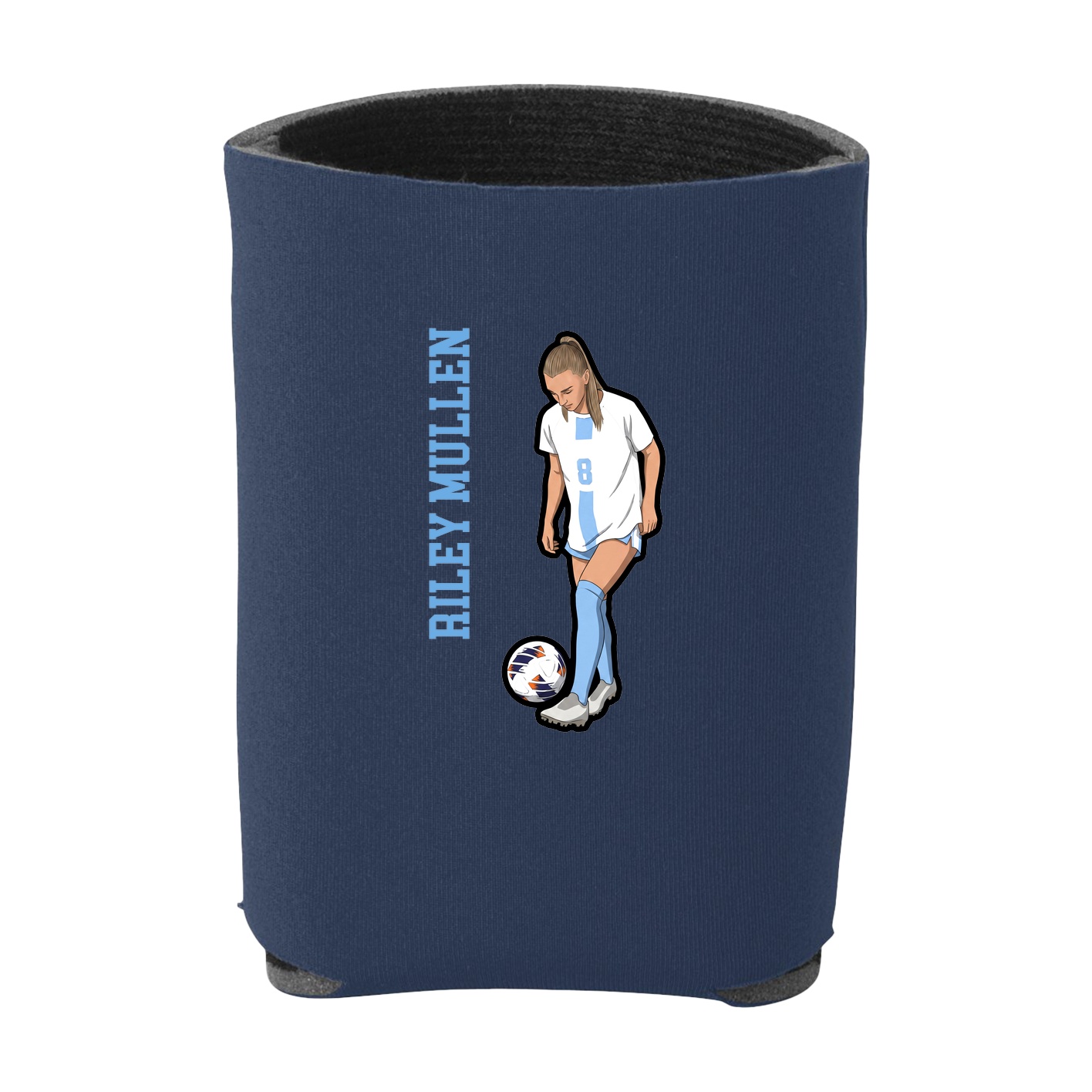 Can Holder — Name Vertical in Navy