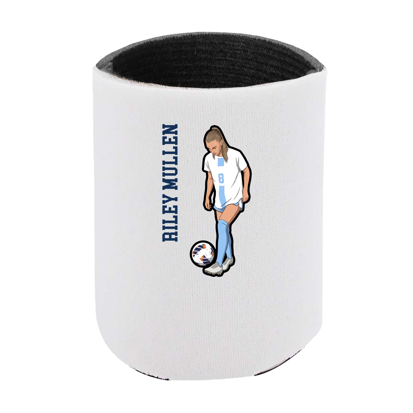 Can Holder — Name Vertical in White
