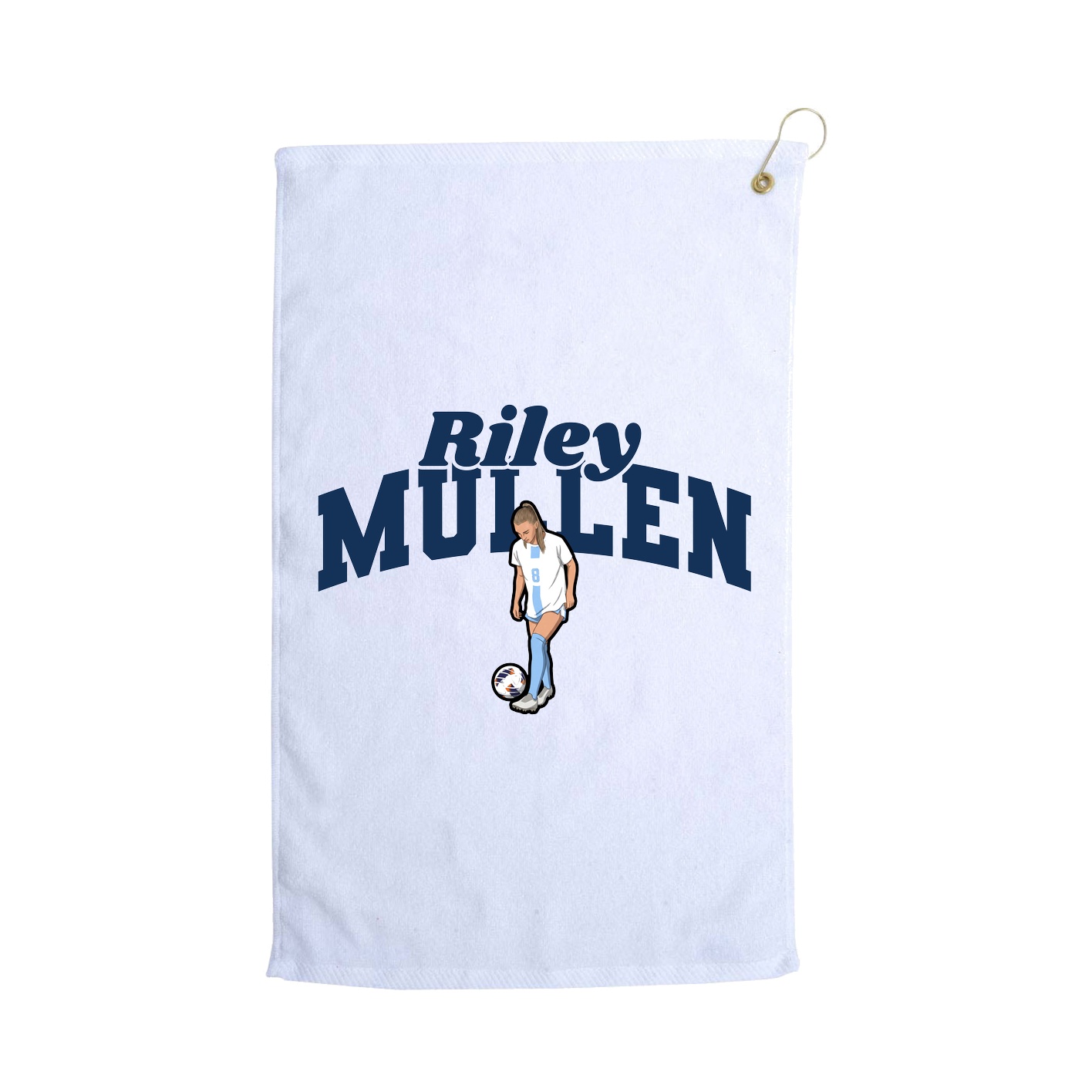 Golf Towel — Signature Arch in White