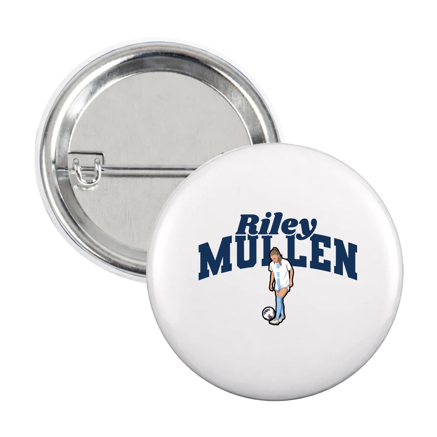Game Day Button — Signature Arch in White