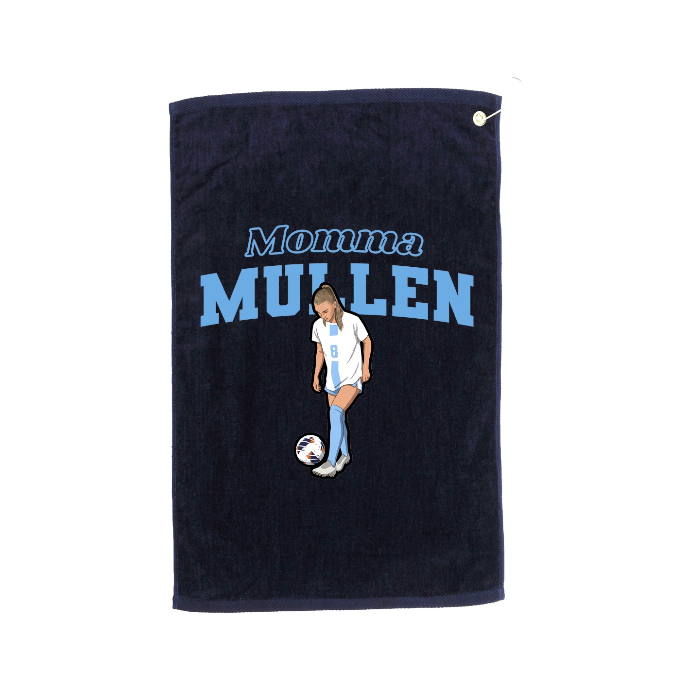 Golf Towel — Mothers Day Block in Navy