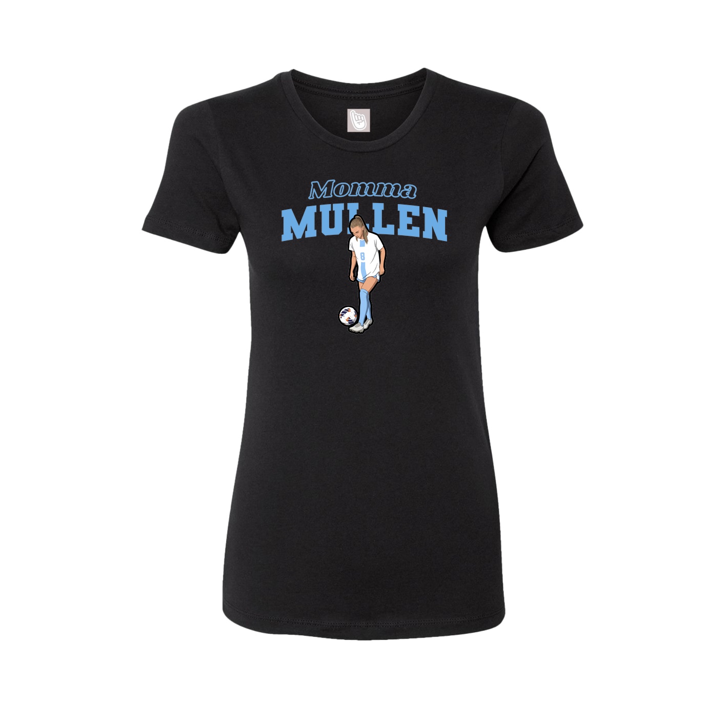 Womens Tee — Mothers Day Block in Black
