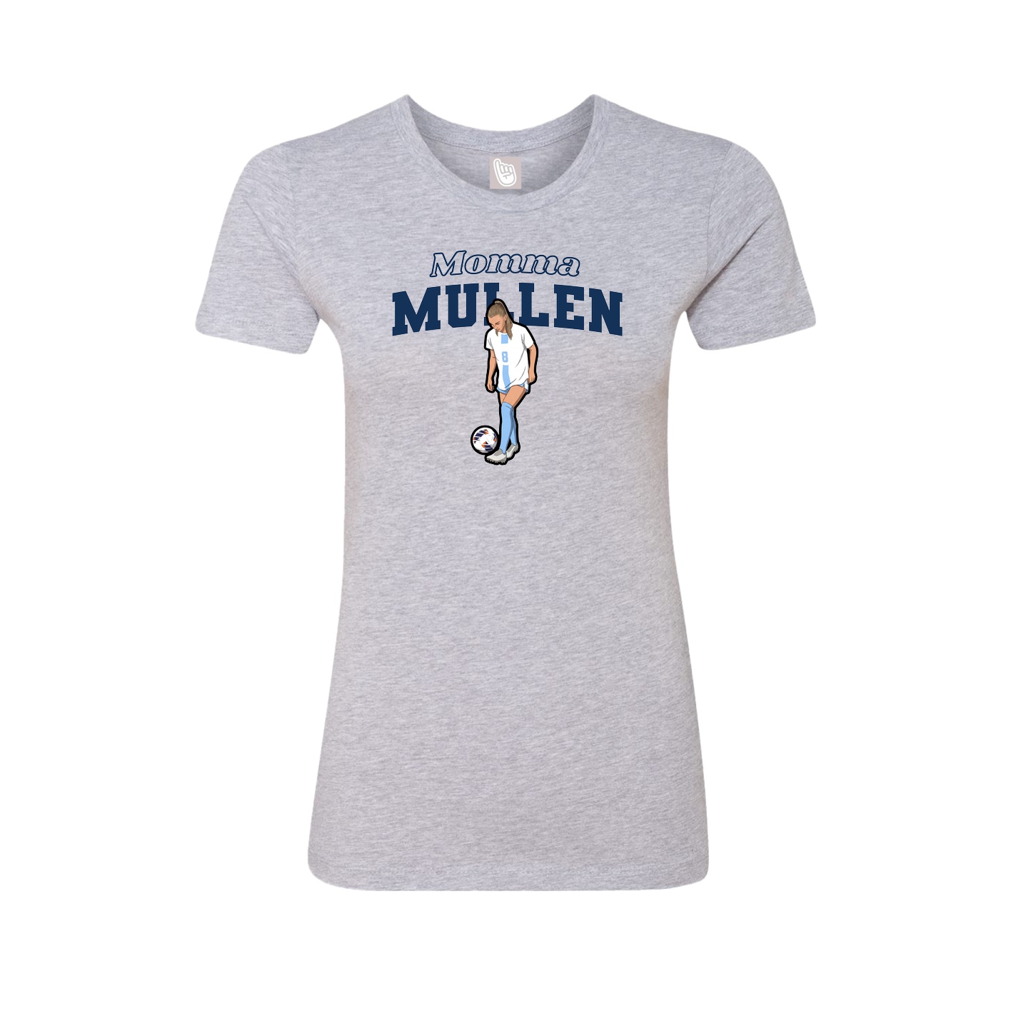 Womens Tee — Mothers Day Block in Grey