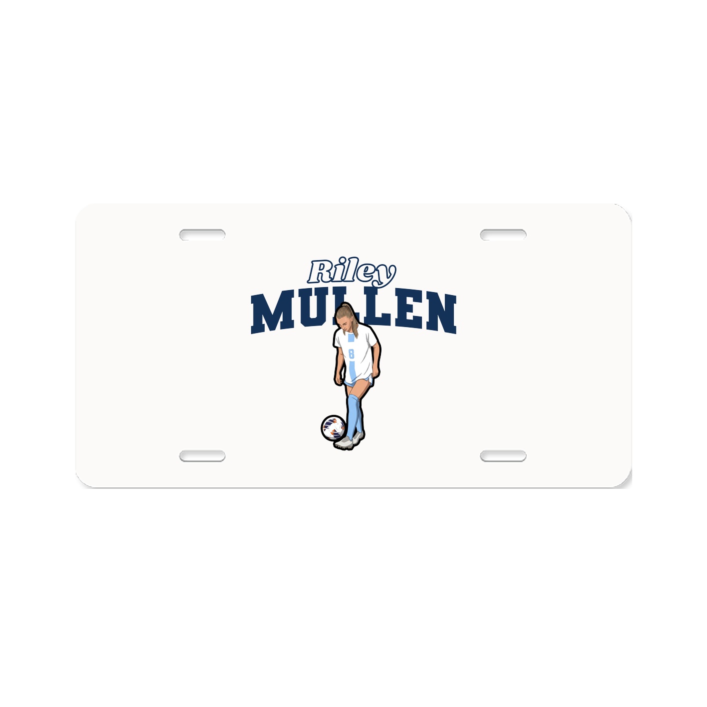 License Plate — Name Arch in Classic