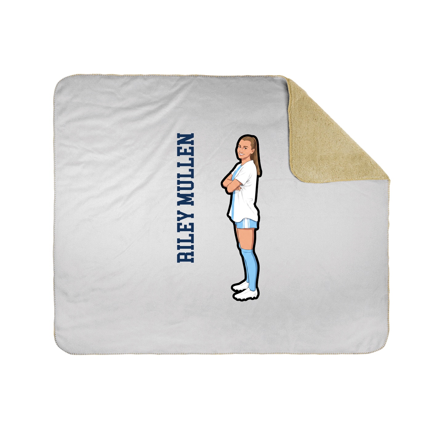 50x60 Sherpa Lined Throw Blanket